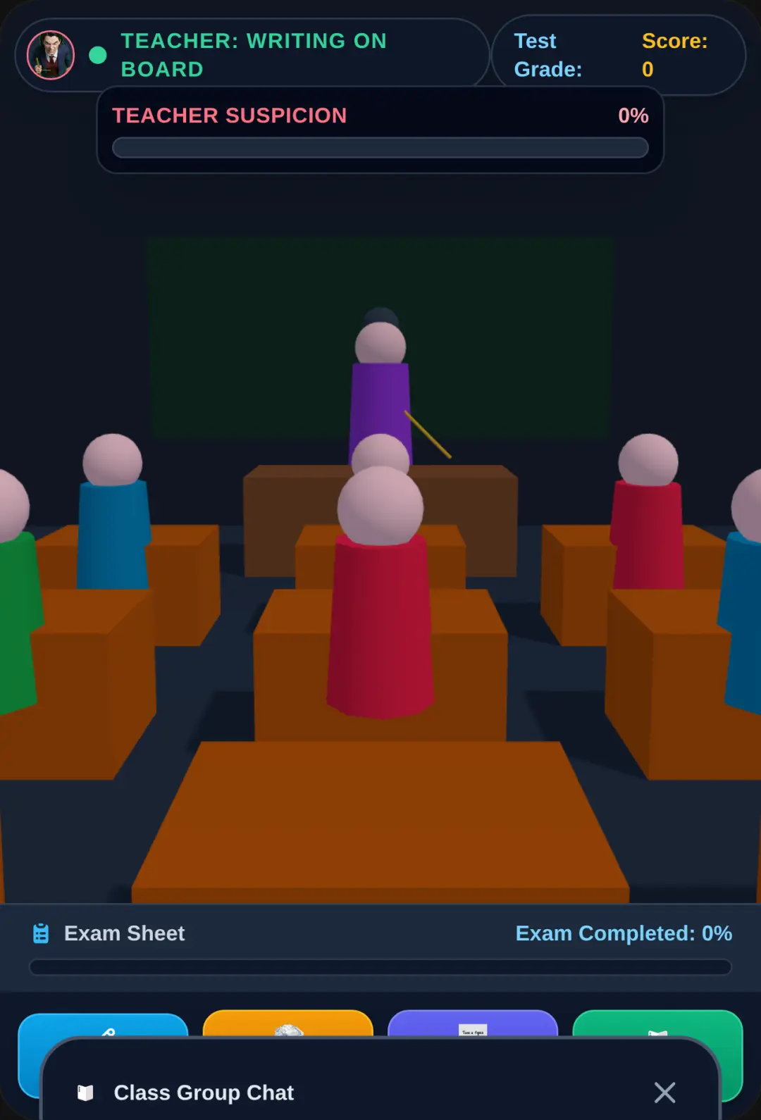 Classroom Chaos: 3D Stealth Test cover