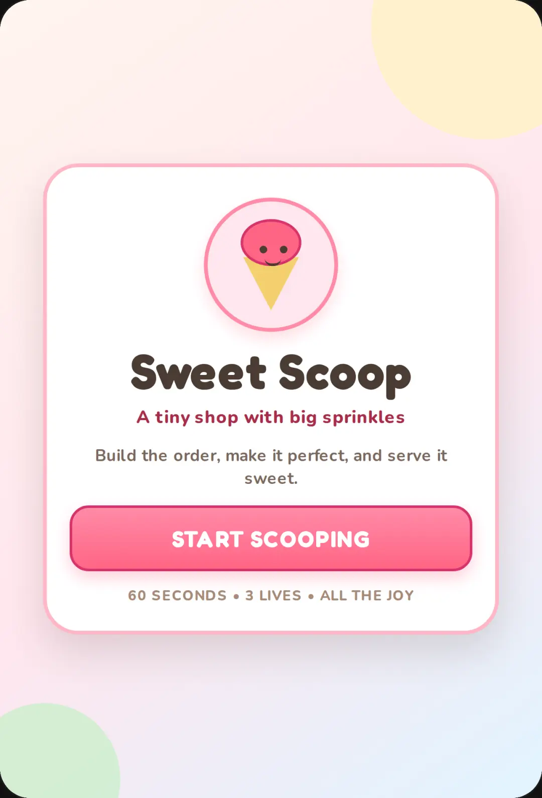Sweet Scoop Cafe - Ice Cream Maker cover