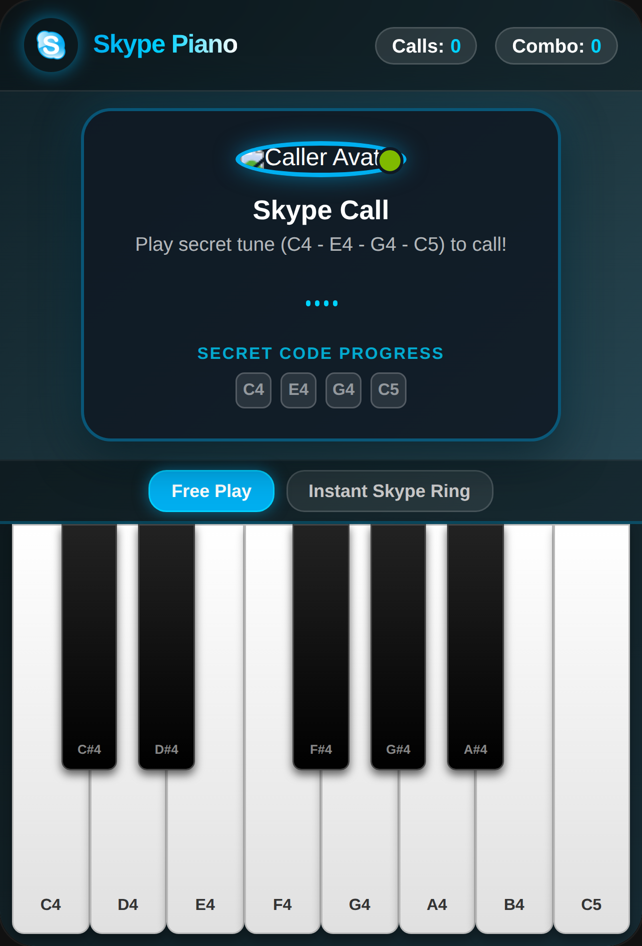 Skype Piano Meme cover