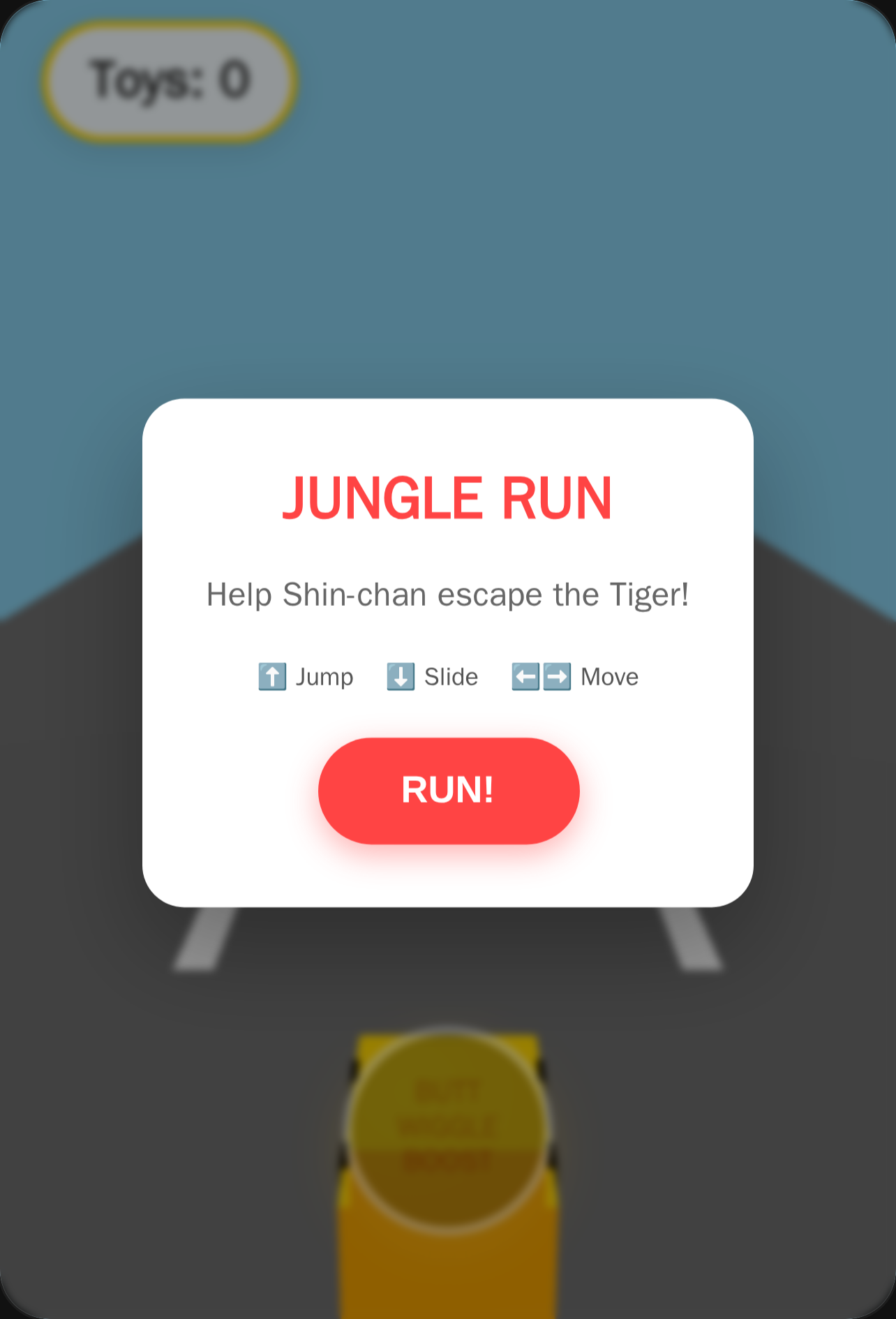 Shin-chan's Jungle Run cover