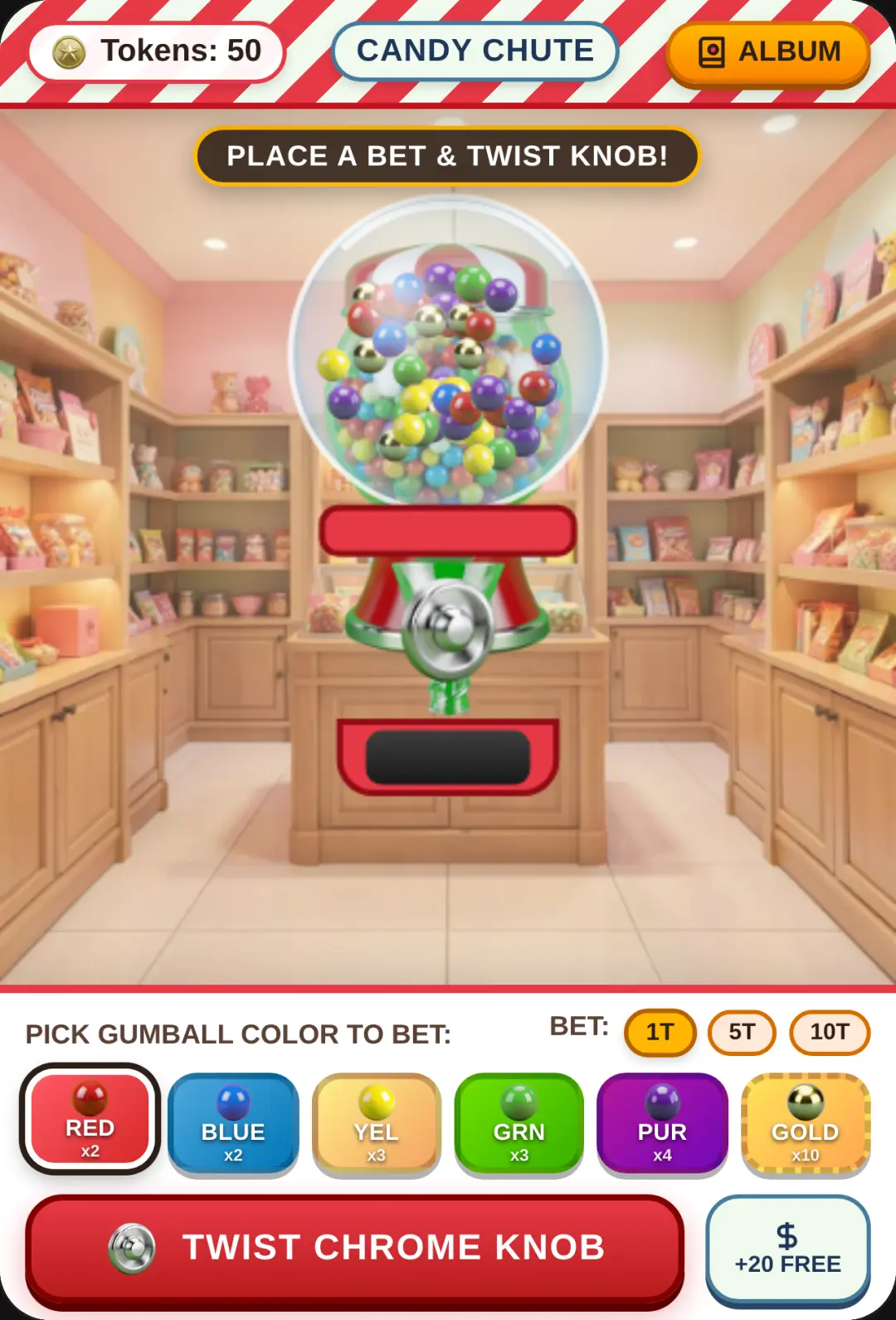 Retro Gumball Chute cover