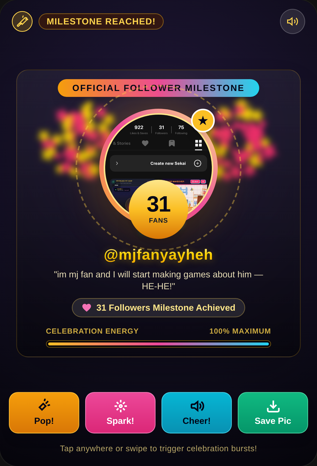 31 Followers Celebration - @mjfanyayheh cover