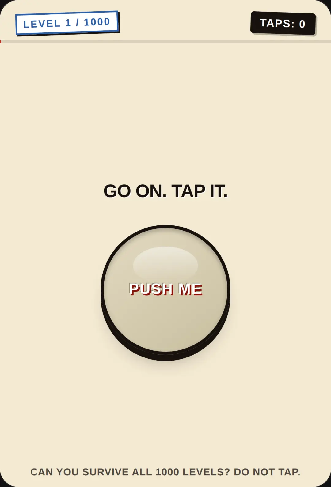 The Rude Button Les se who will finish the game! cover