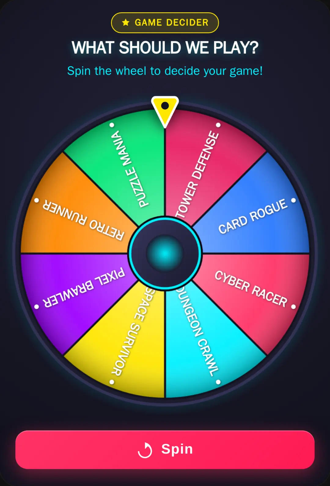 Game Wheel - What Should We Play? cover