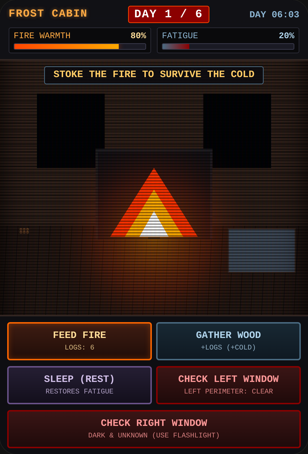 WINTER CABIN: 6 DAYS TO SURVIVE version 4 this game needs to go viral cover