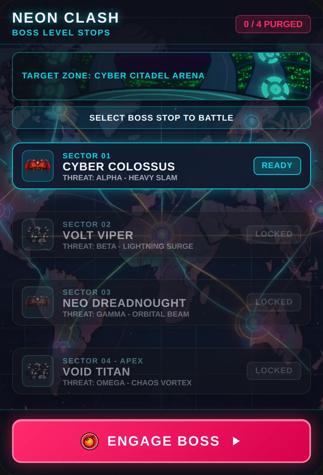 NEON CLASH: BOSS RUN cover