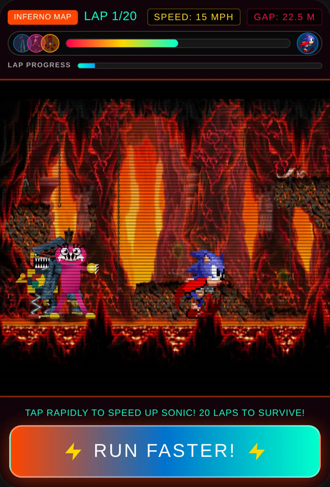 Help the sonic!he is getting chased cover
