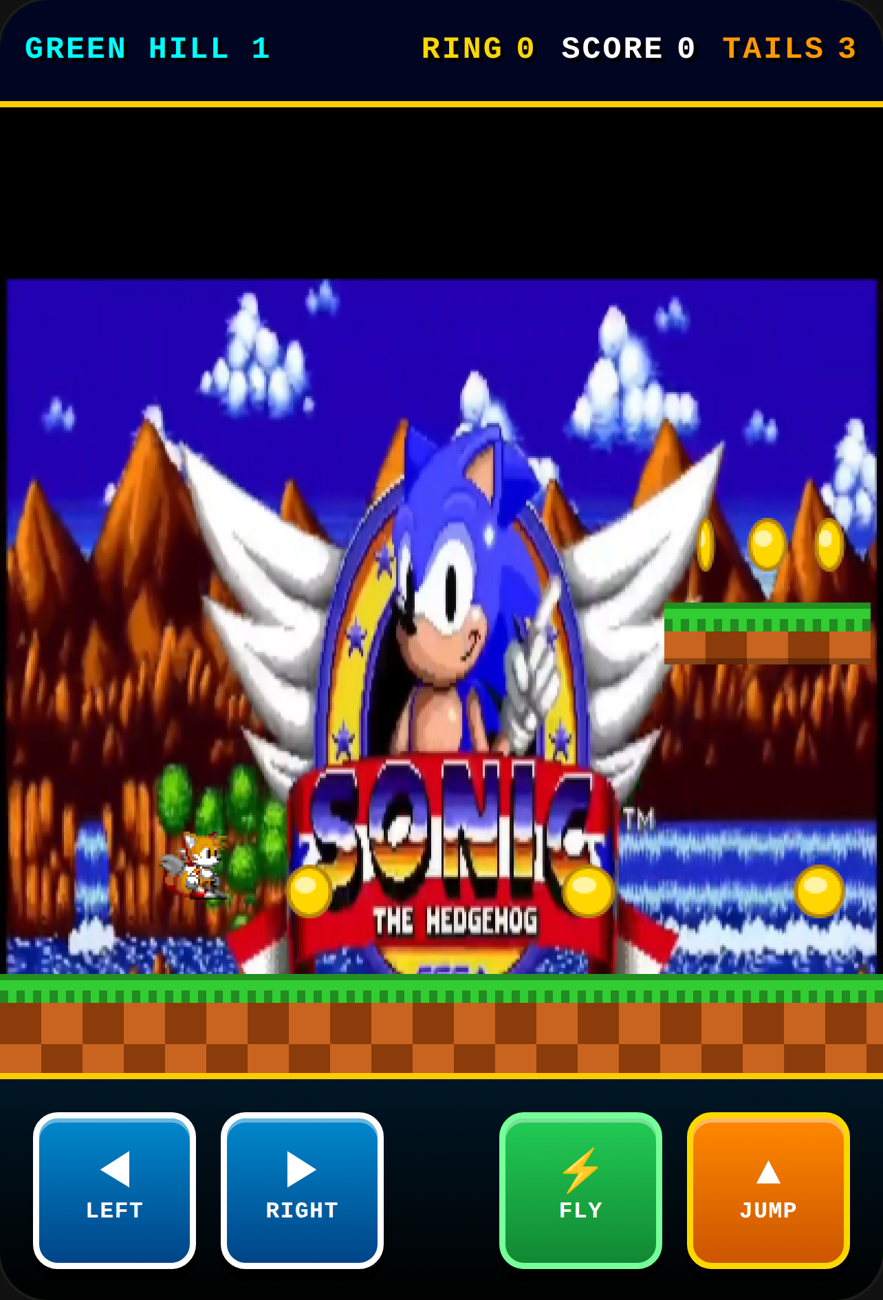 Tails in Green Hill - Retro Platformer cover
