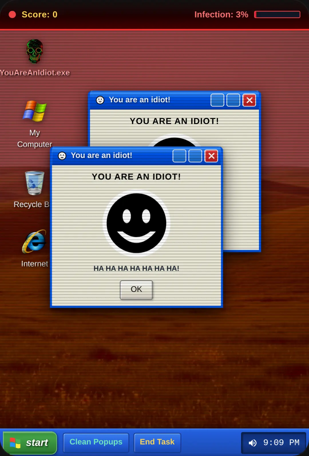 Windows XP - YouAreAnIdiot.exe cover