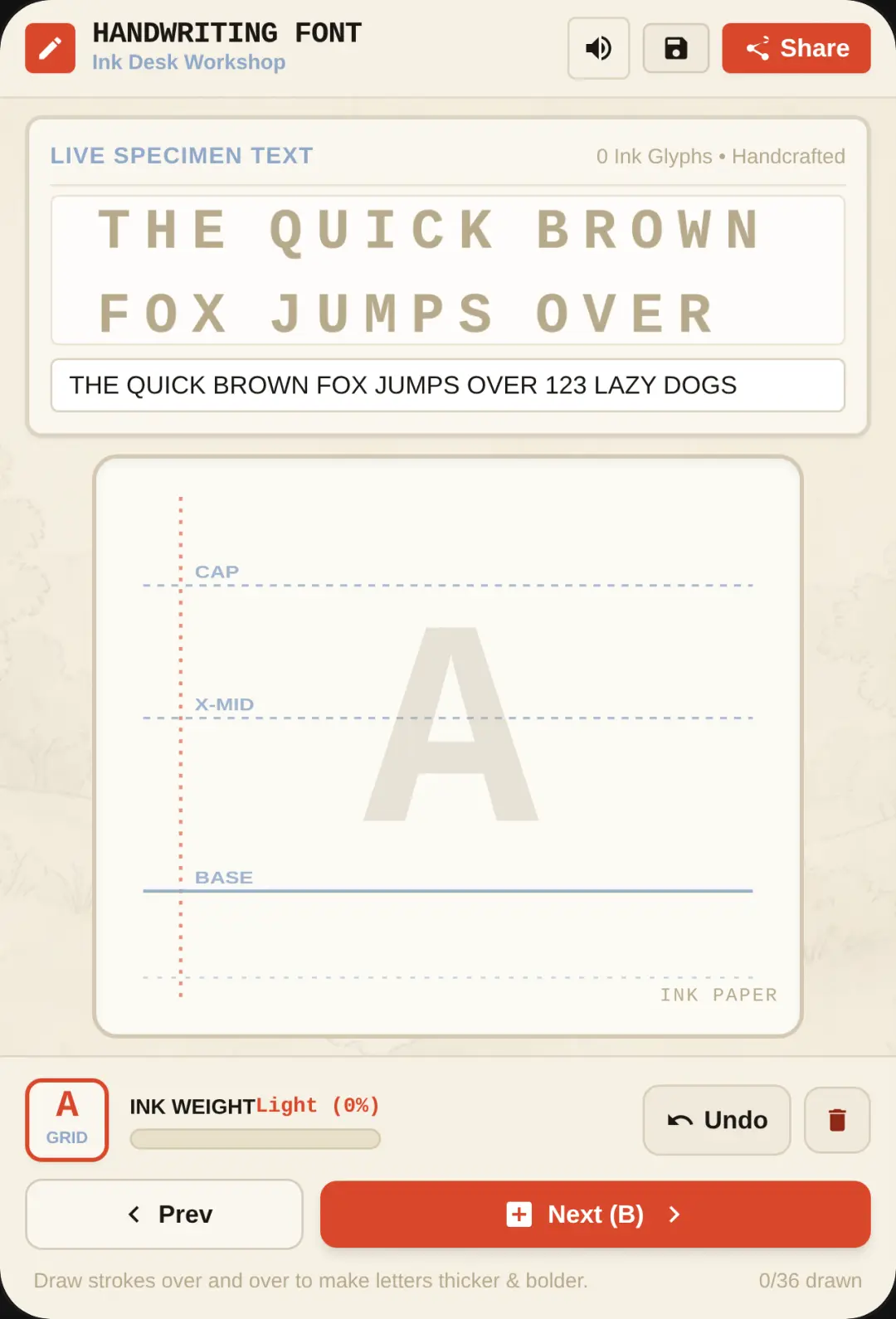 Handwriting Font Workshop cover
