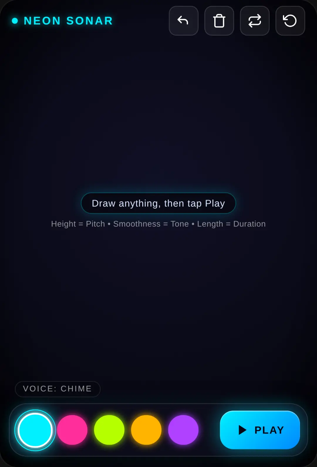 Neon Sonar - Draw to play cover
