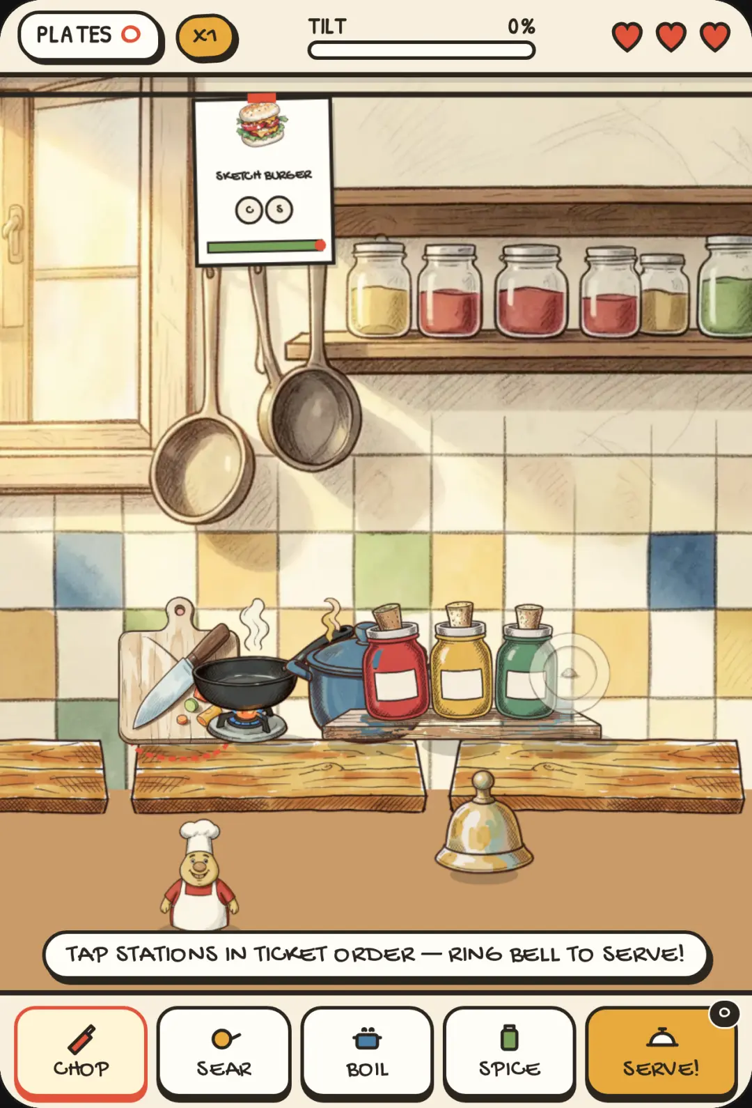 Order Up! Wobble Kitchen cover