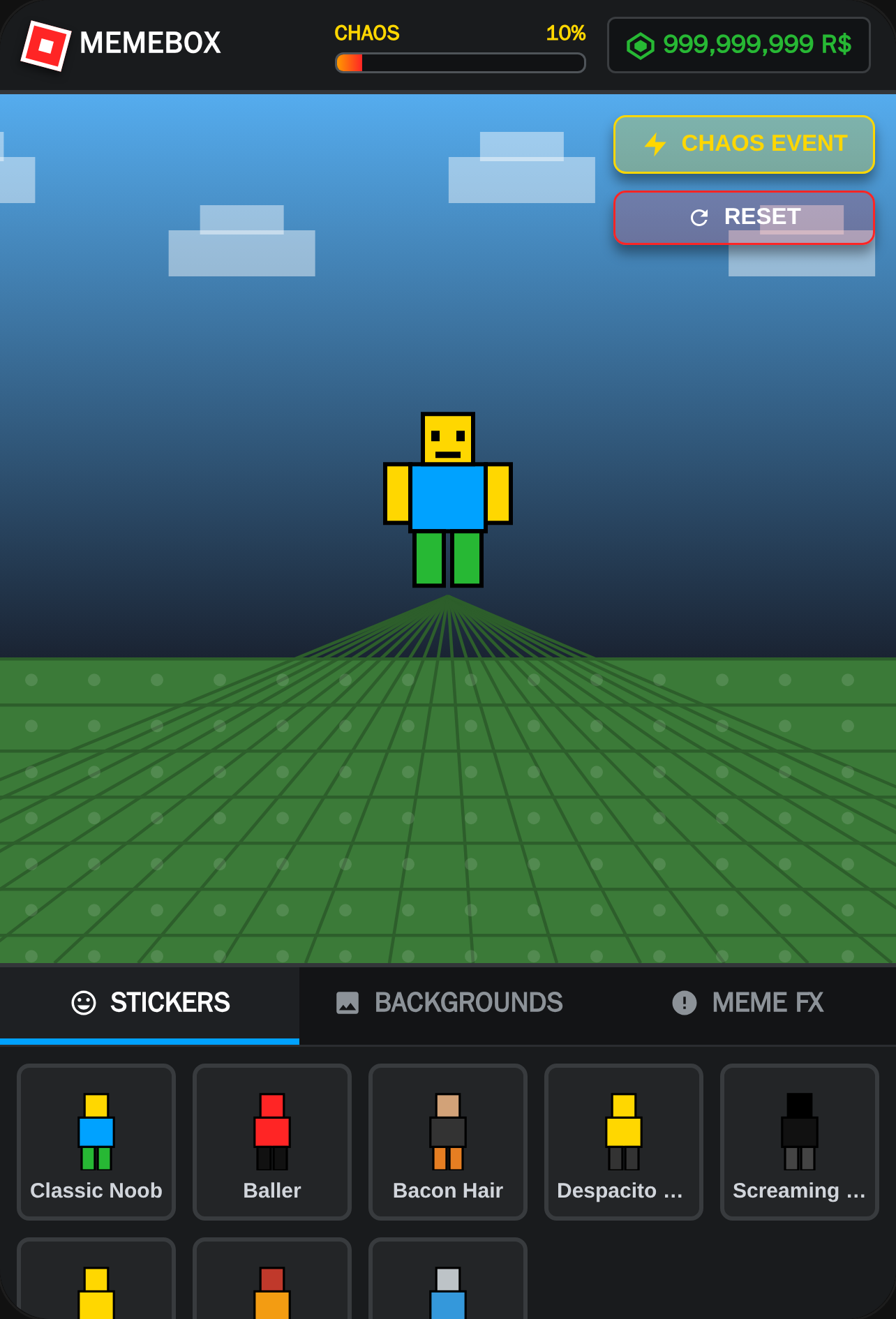 Roblox Meme Chaos Sandbox cover