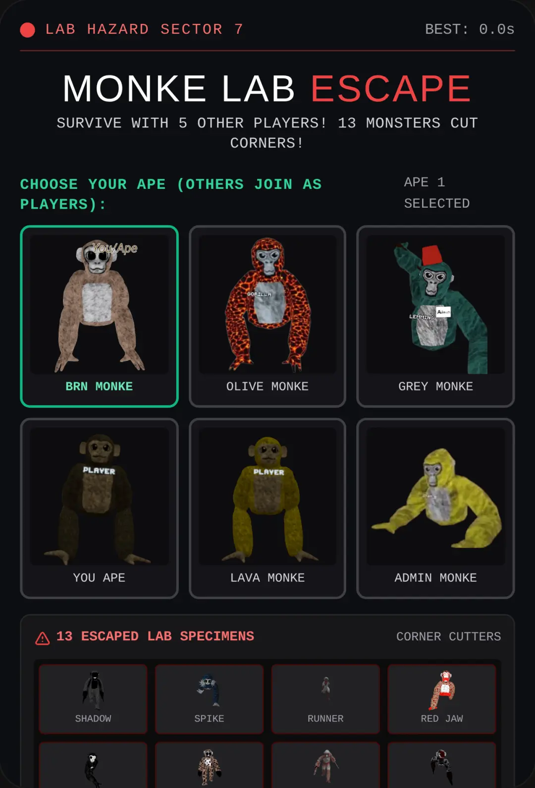 Lethal ape cover