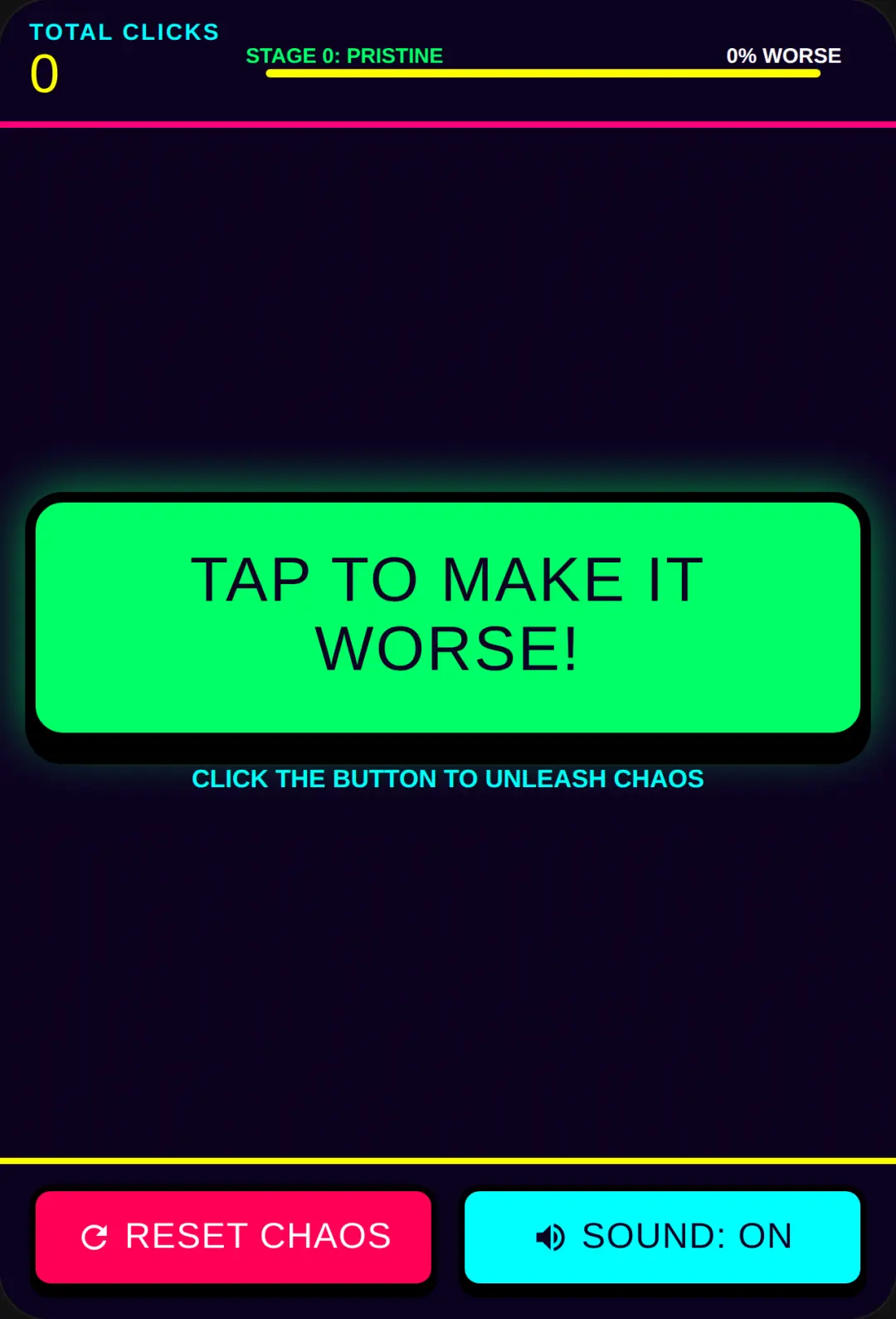Clicker Game But Every Time You Tap Is Worse! cover