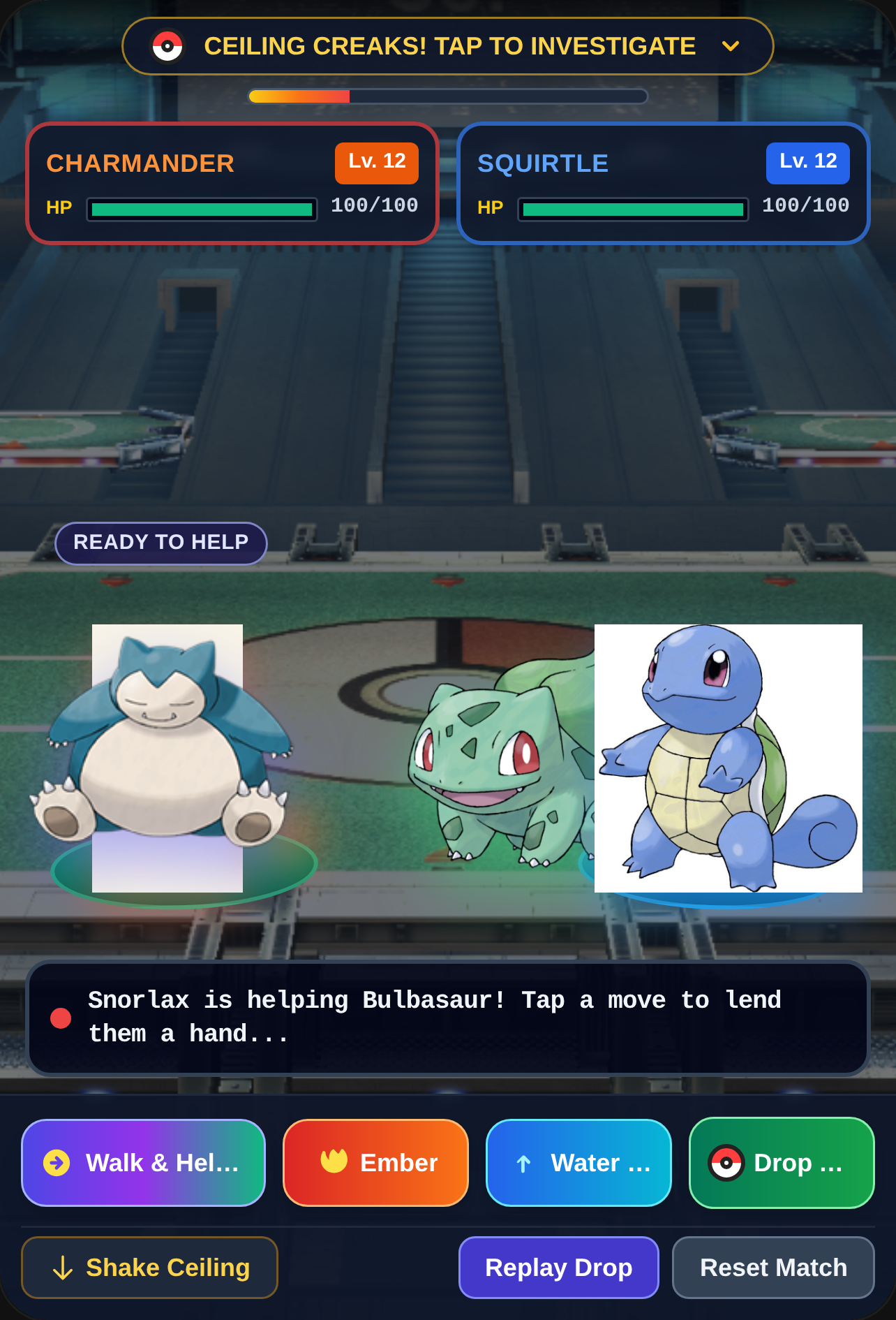 Snorlax Helps Bulbasaur cover
