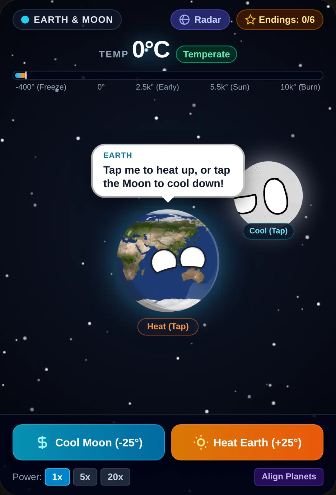 Temperature Tapper: Earth & Moon cover