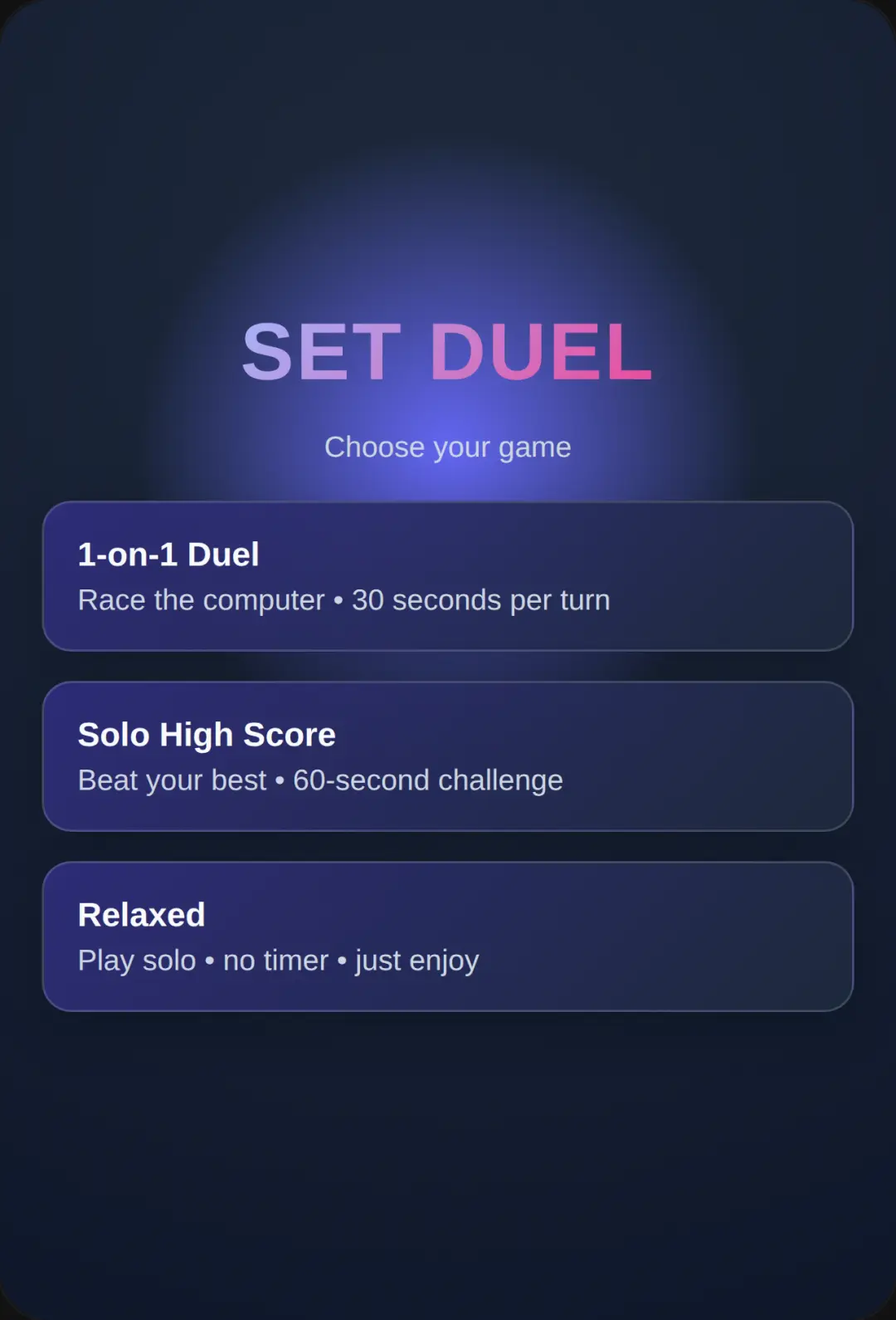 Set Duel - 1-on-1 Card Match cover