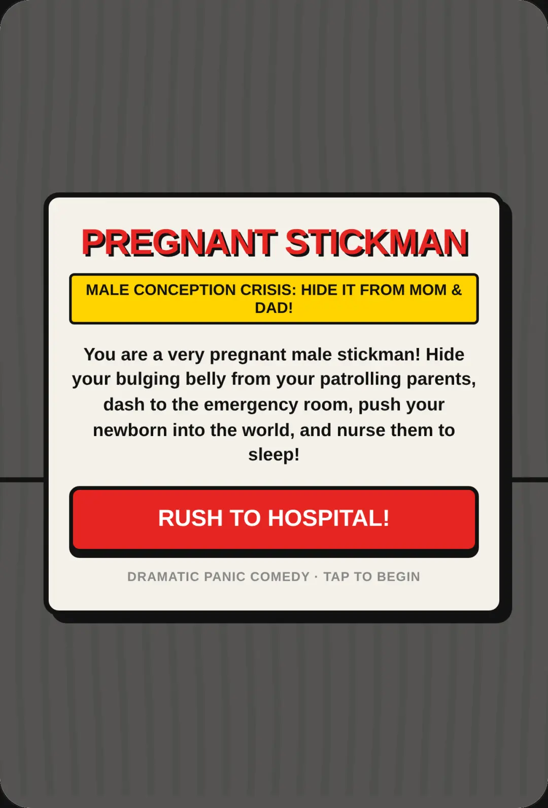 Pregnant Stickman: The Escape cover