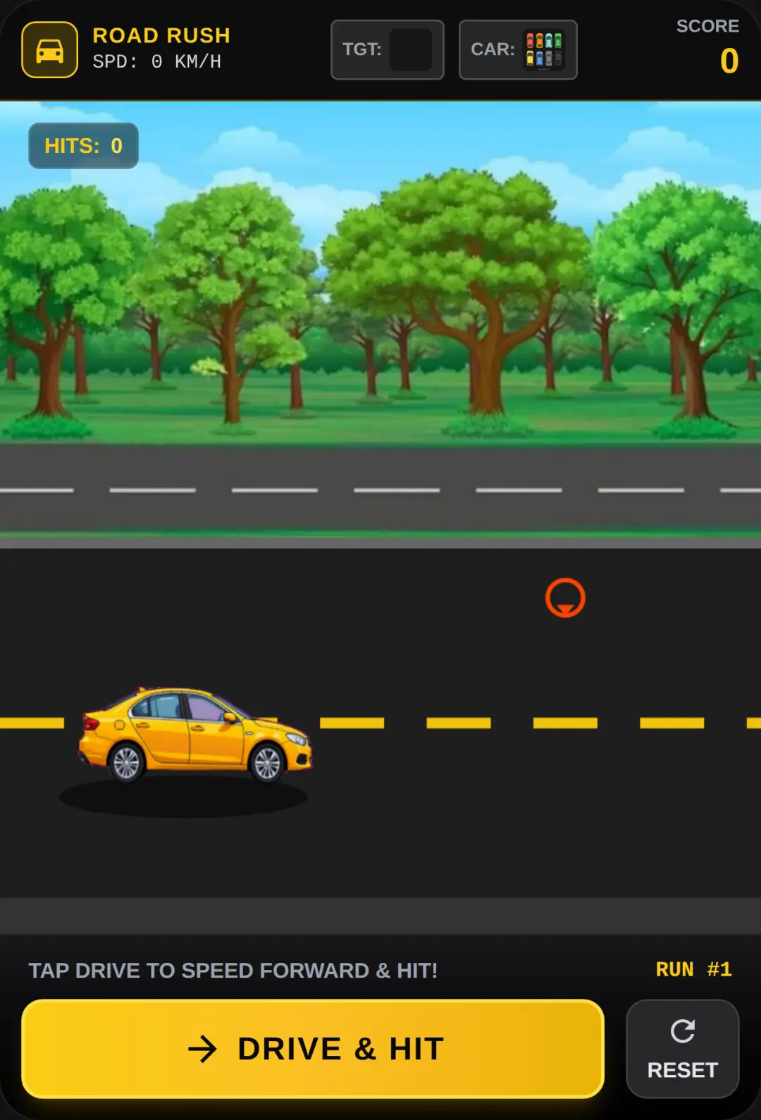 Yellow Car Road Rush cover