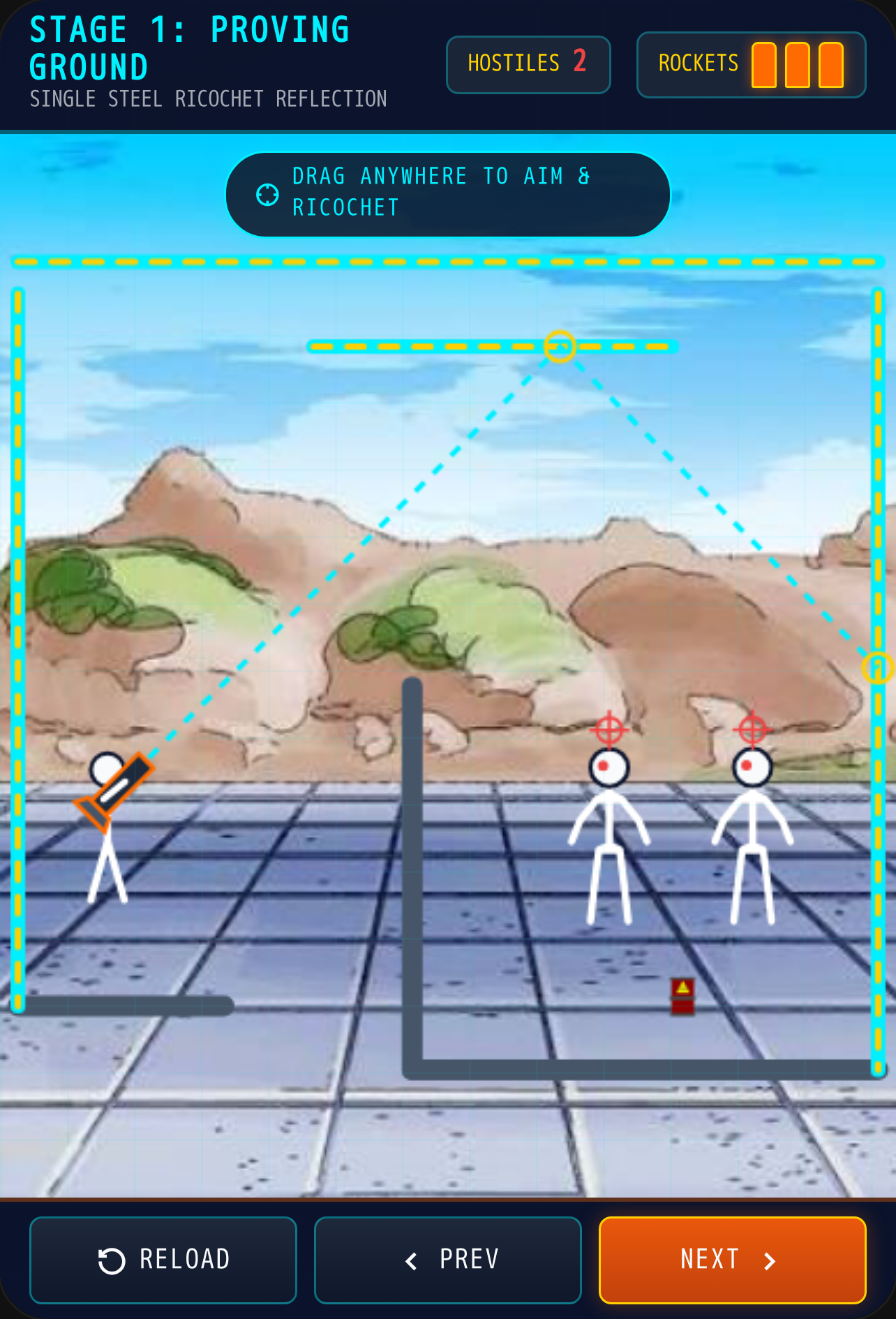 Stickman Bazooka Ricochet cover