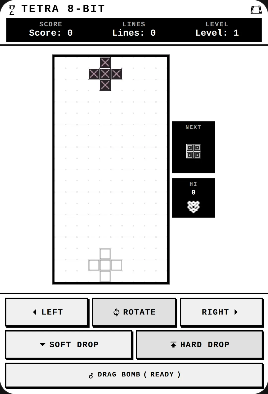 Retro Tetris 8-Bit cover