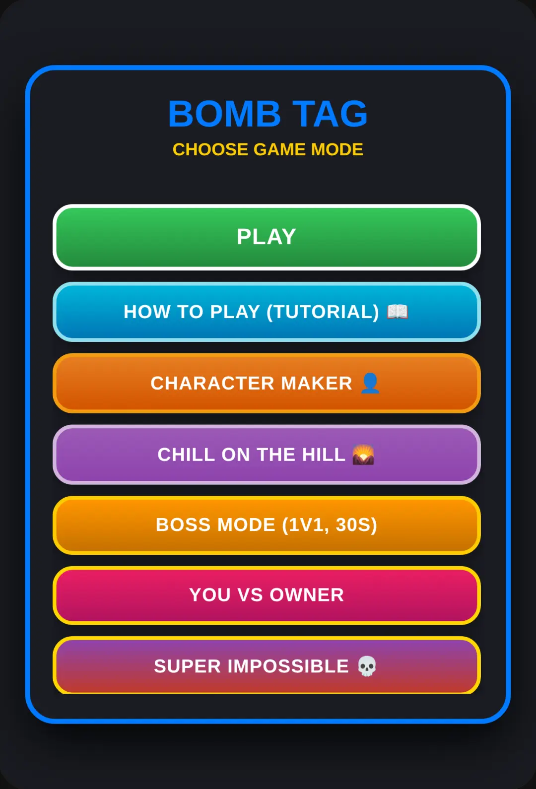 Bomb Tag Playground cover
