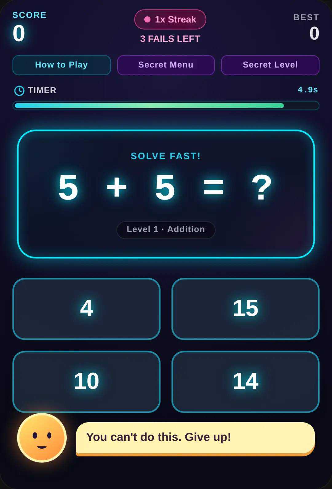 Math Blitz: Try to trigger the mini Verity! cover