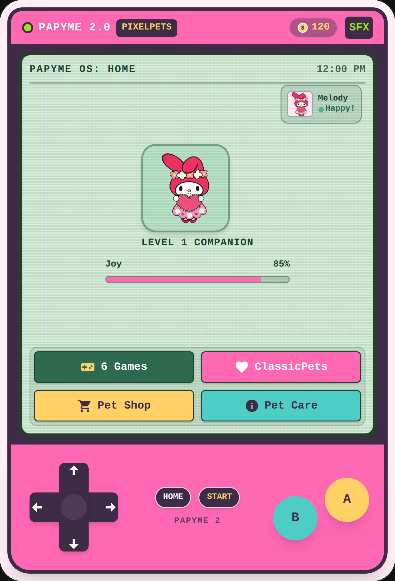 PapyMe Gaming Handheld - PixelPets 2 cover