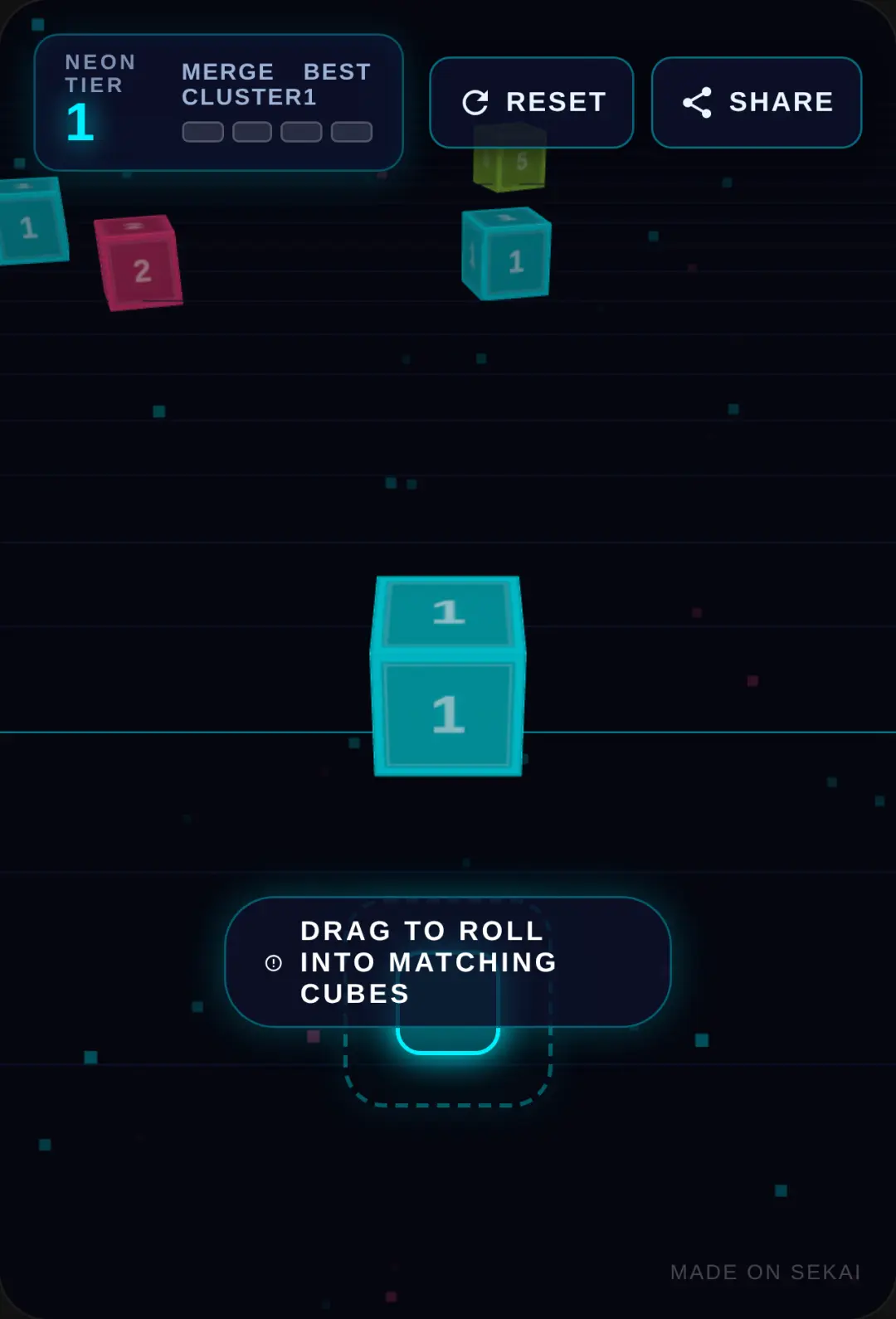 Neon Cube Roll cover