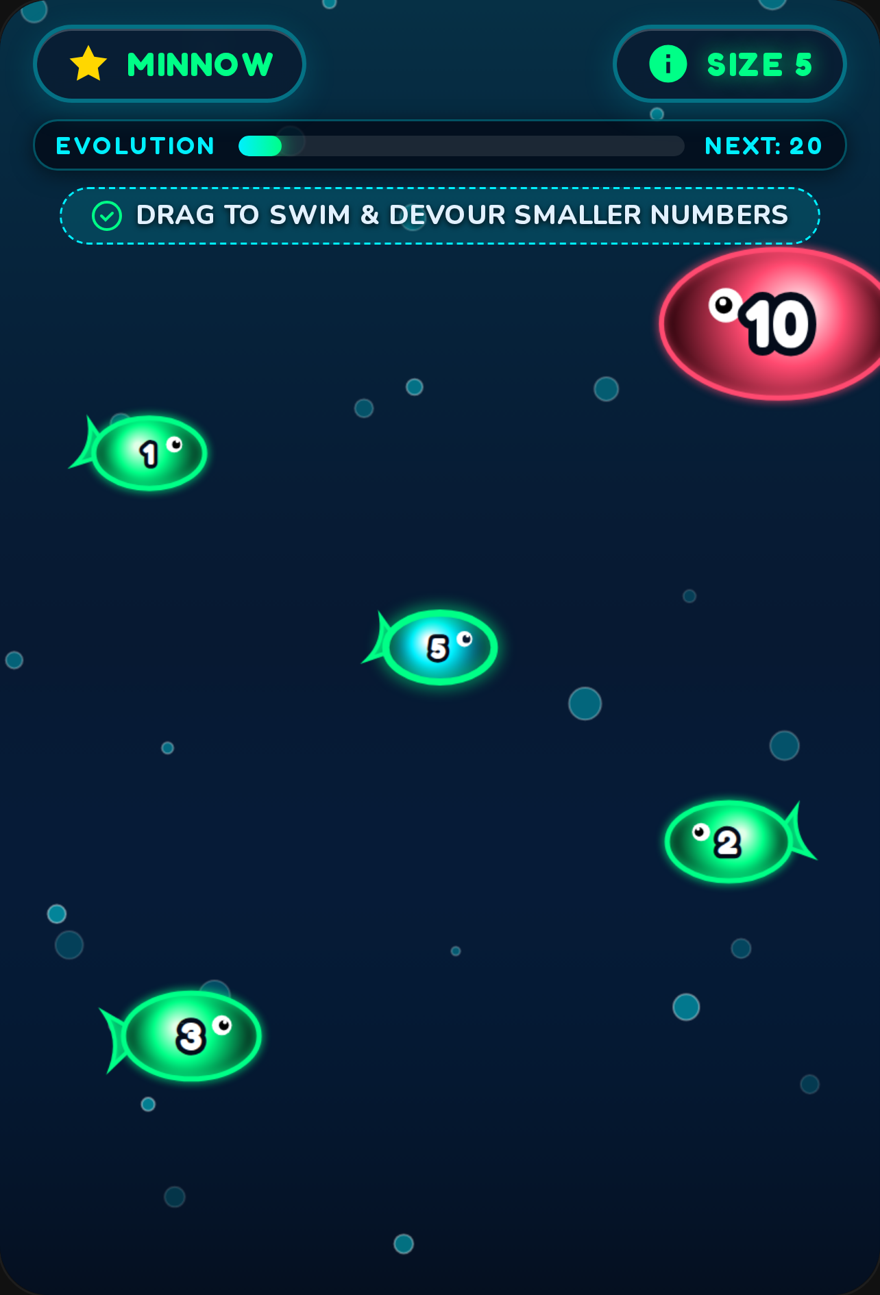 Number Fish: Eat & Grow