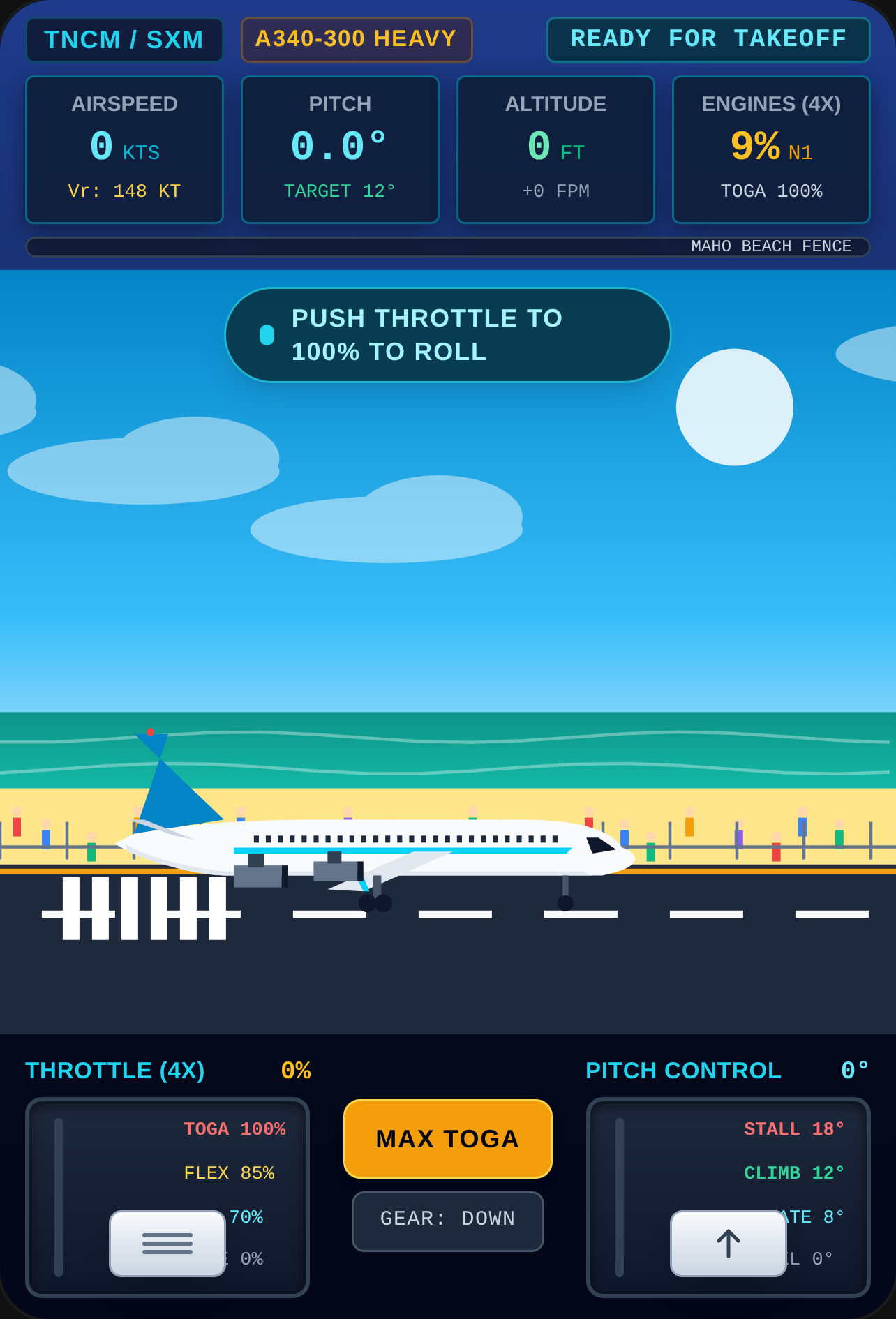 A340-300 St. Maarten Takeoff cover