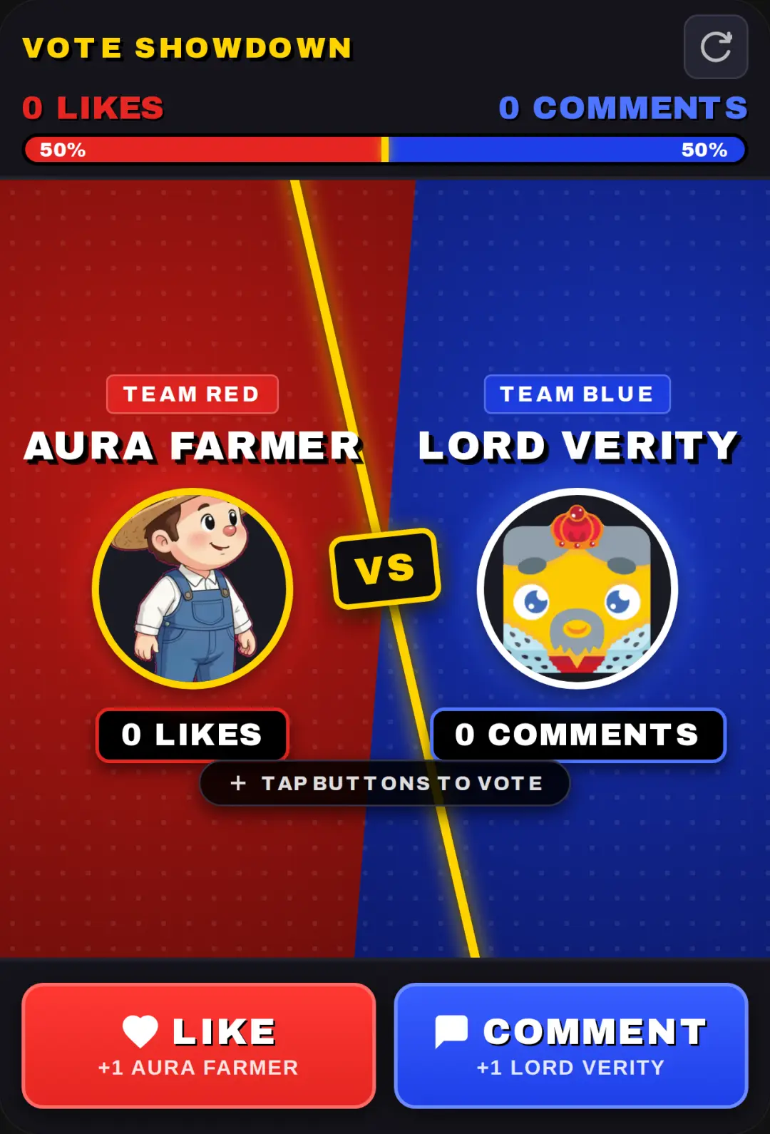 Aura Farmer vs Lord Verity - Vote Showdown cover