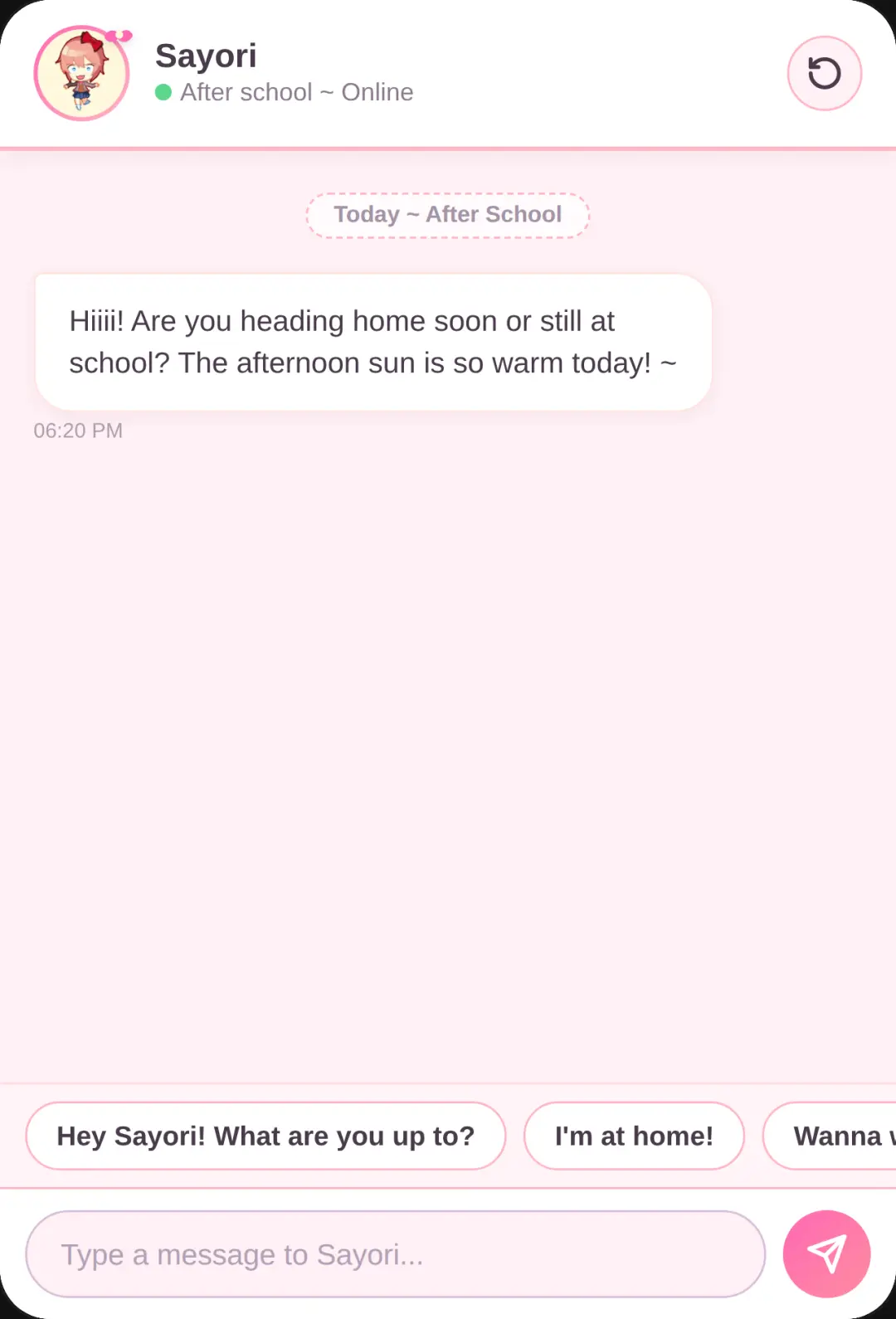 Chat with Sayori ~ After School cover