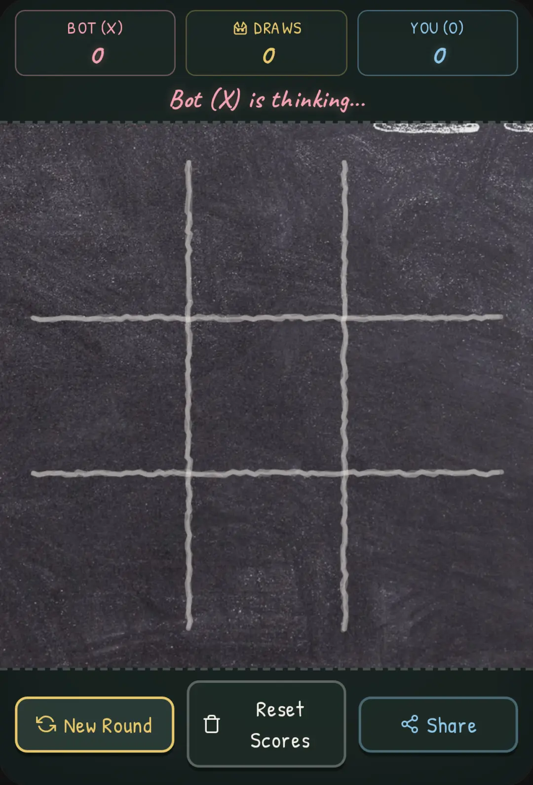 Chalkboard Tic Tac Toe cover