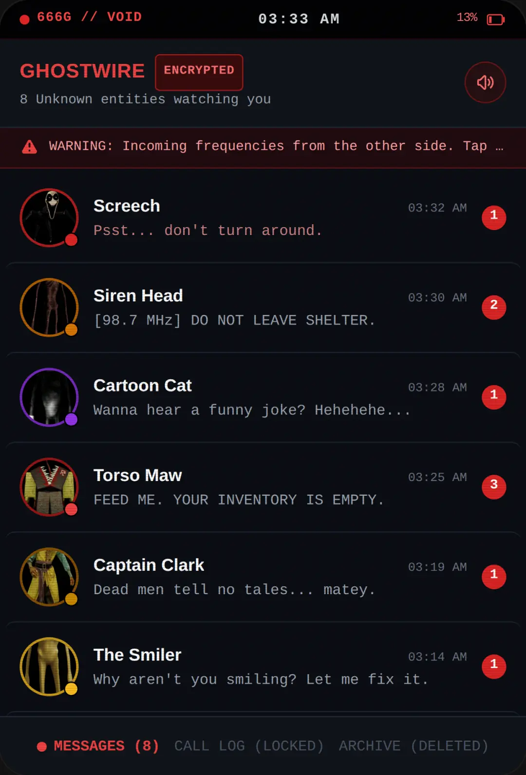 Horror Messenger cover