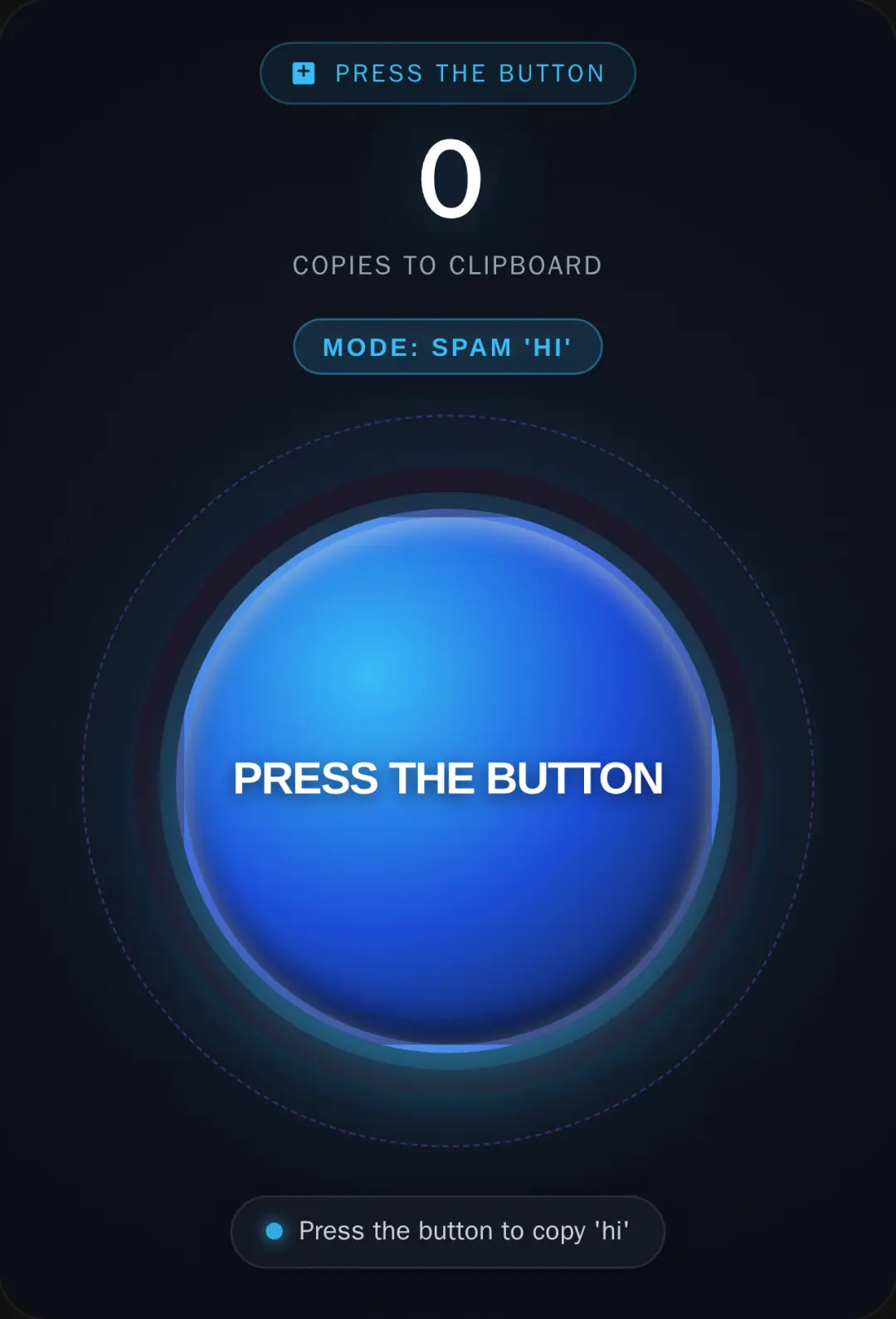 Blue button idk cover