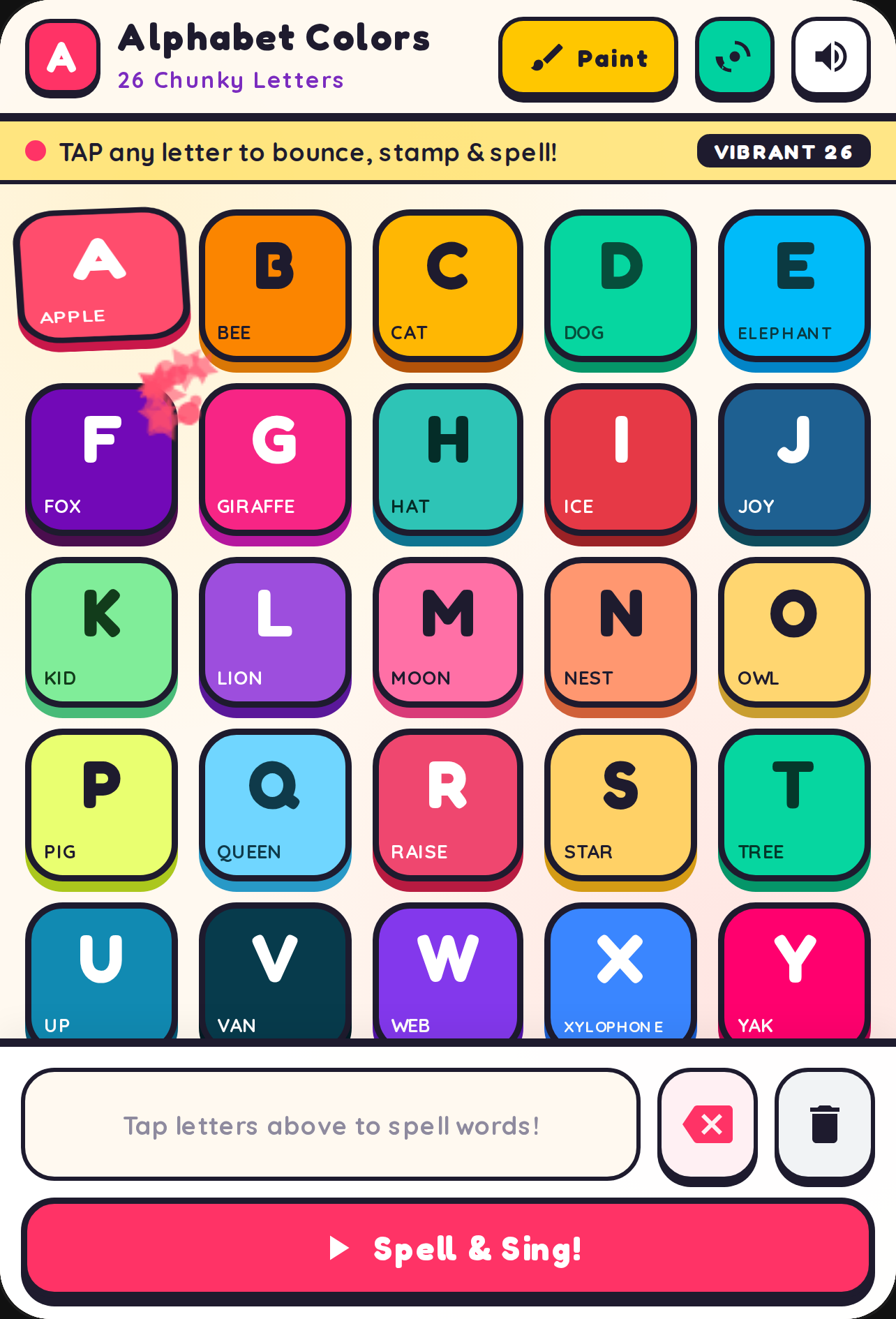 Alphabet Letters with Different Colors cover