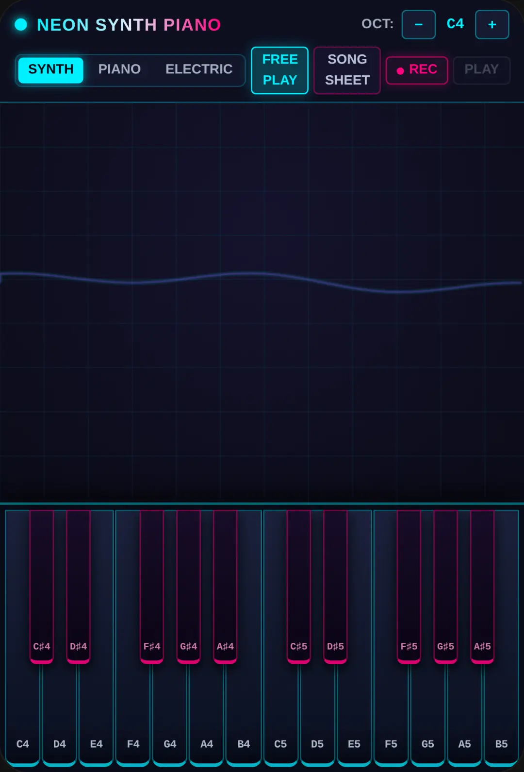 Neon Synth Piano cover