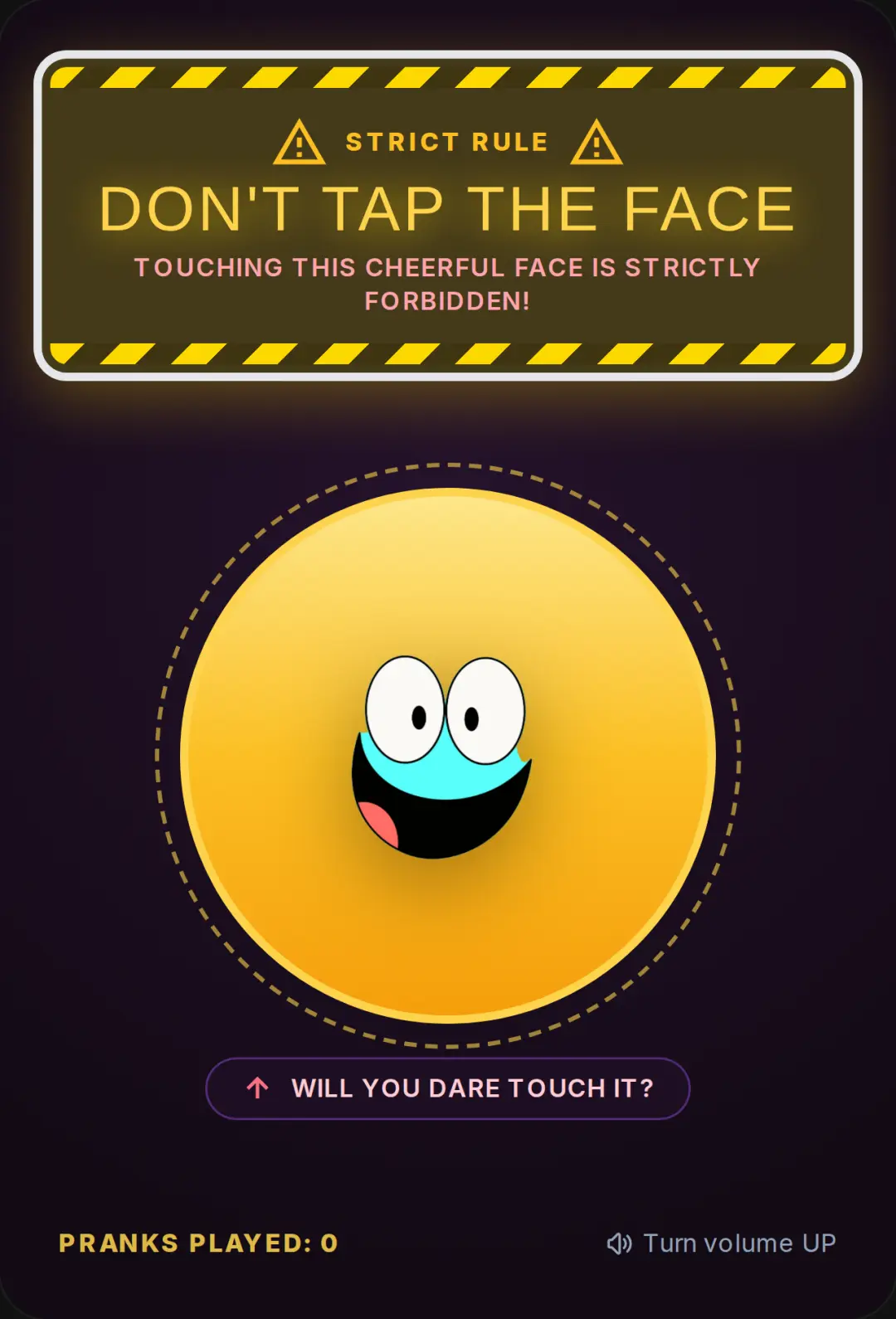 Don't Tap The Face! cover