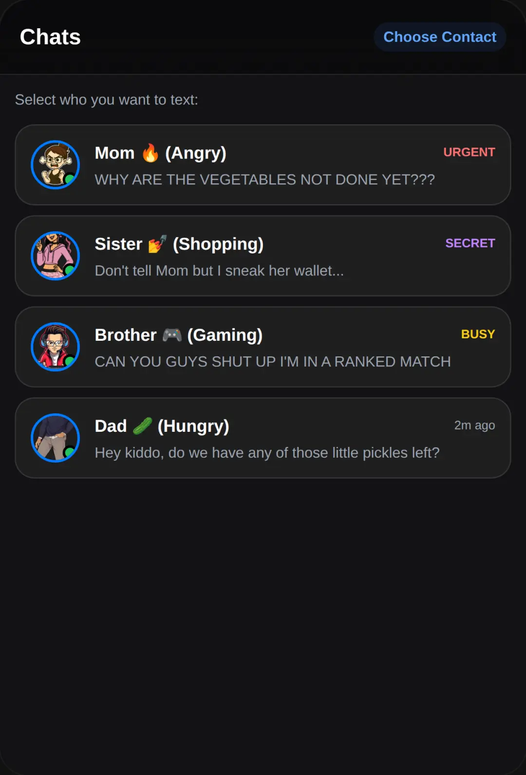 Family Chaos Messenger cover