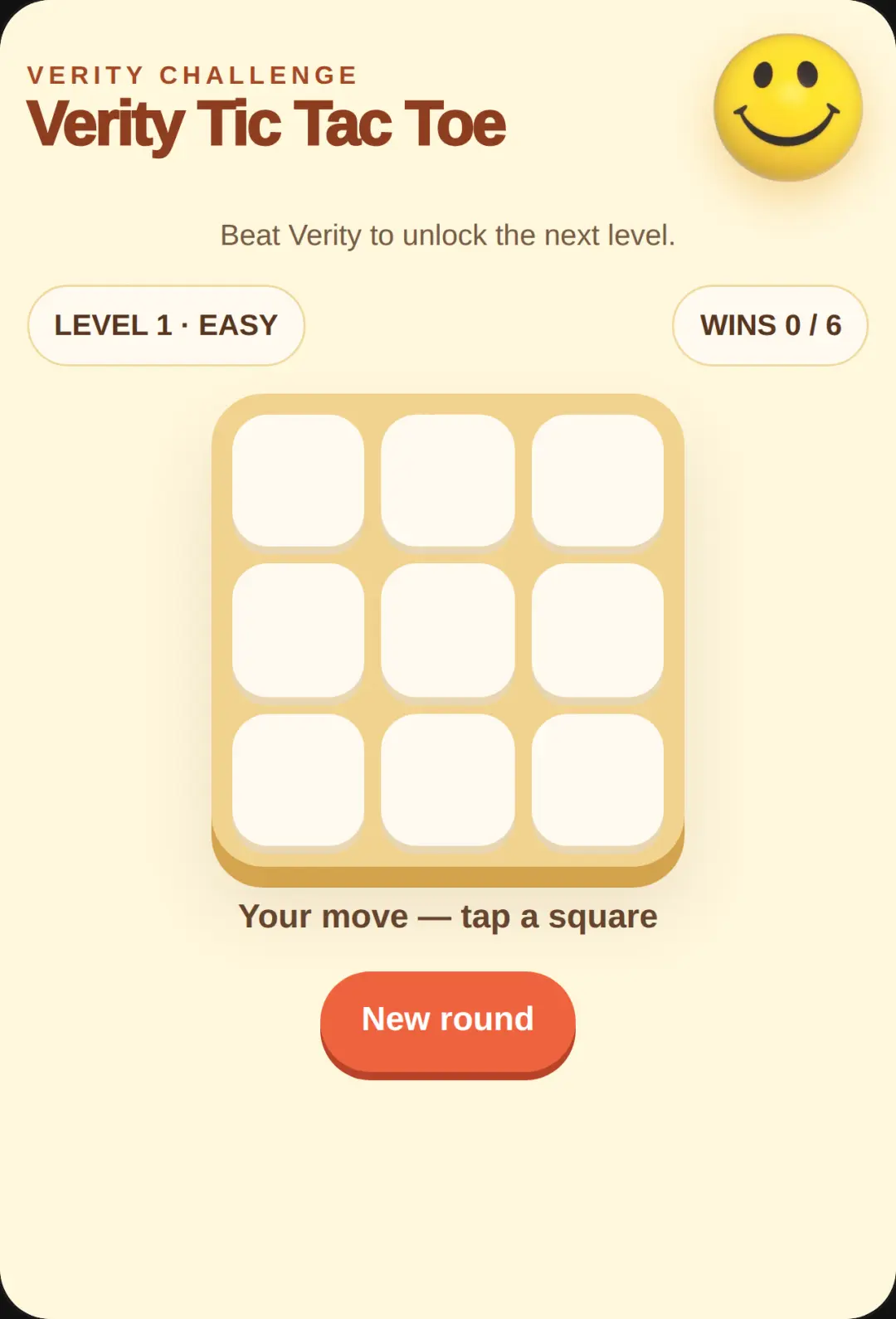 Verity Tic Tac Toe cover