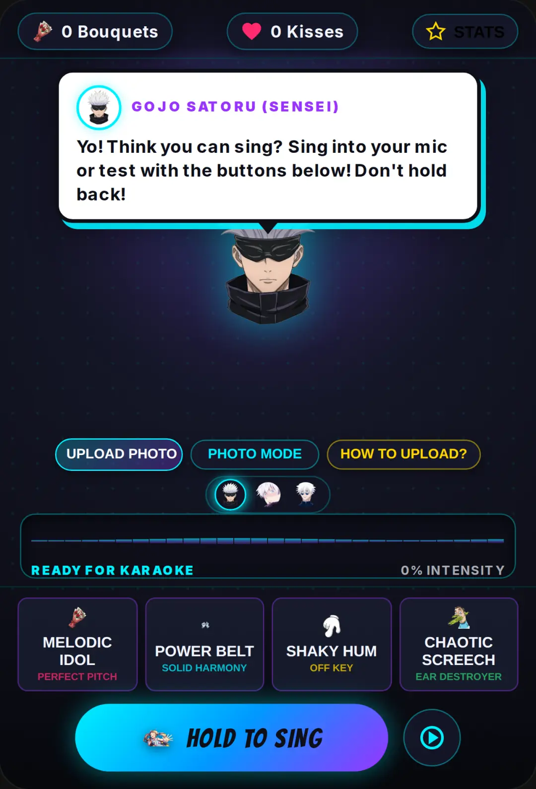 Gojo Satoru Rates Your Singing cover