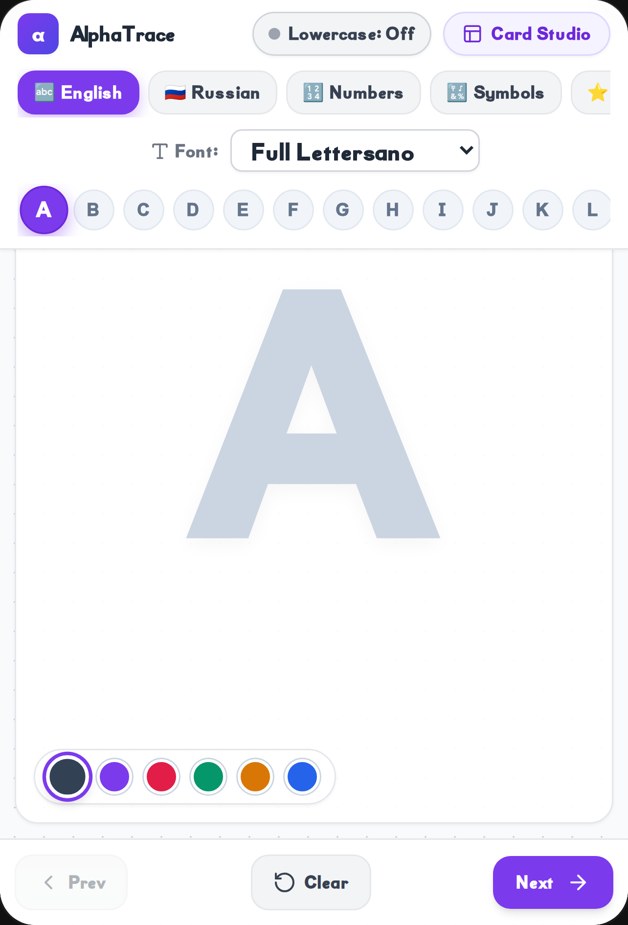 AlphaTrace - Letters, Russian, Numbers, Symbols & Shapes cover