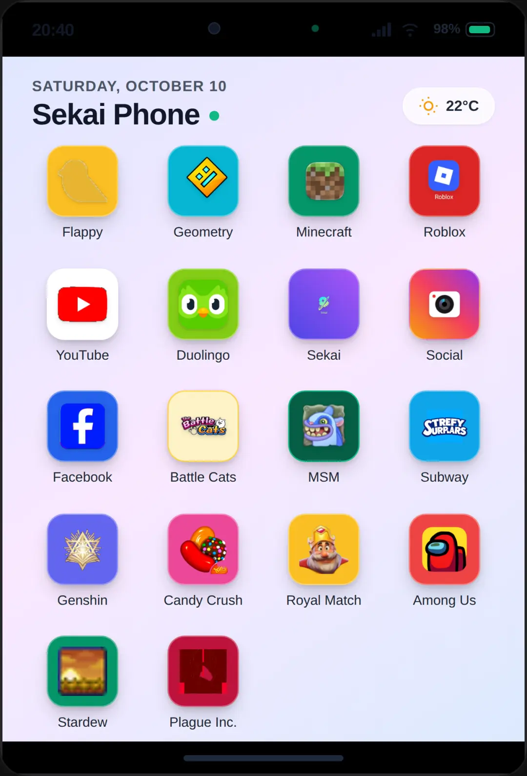 SekaiOS Phone cover
