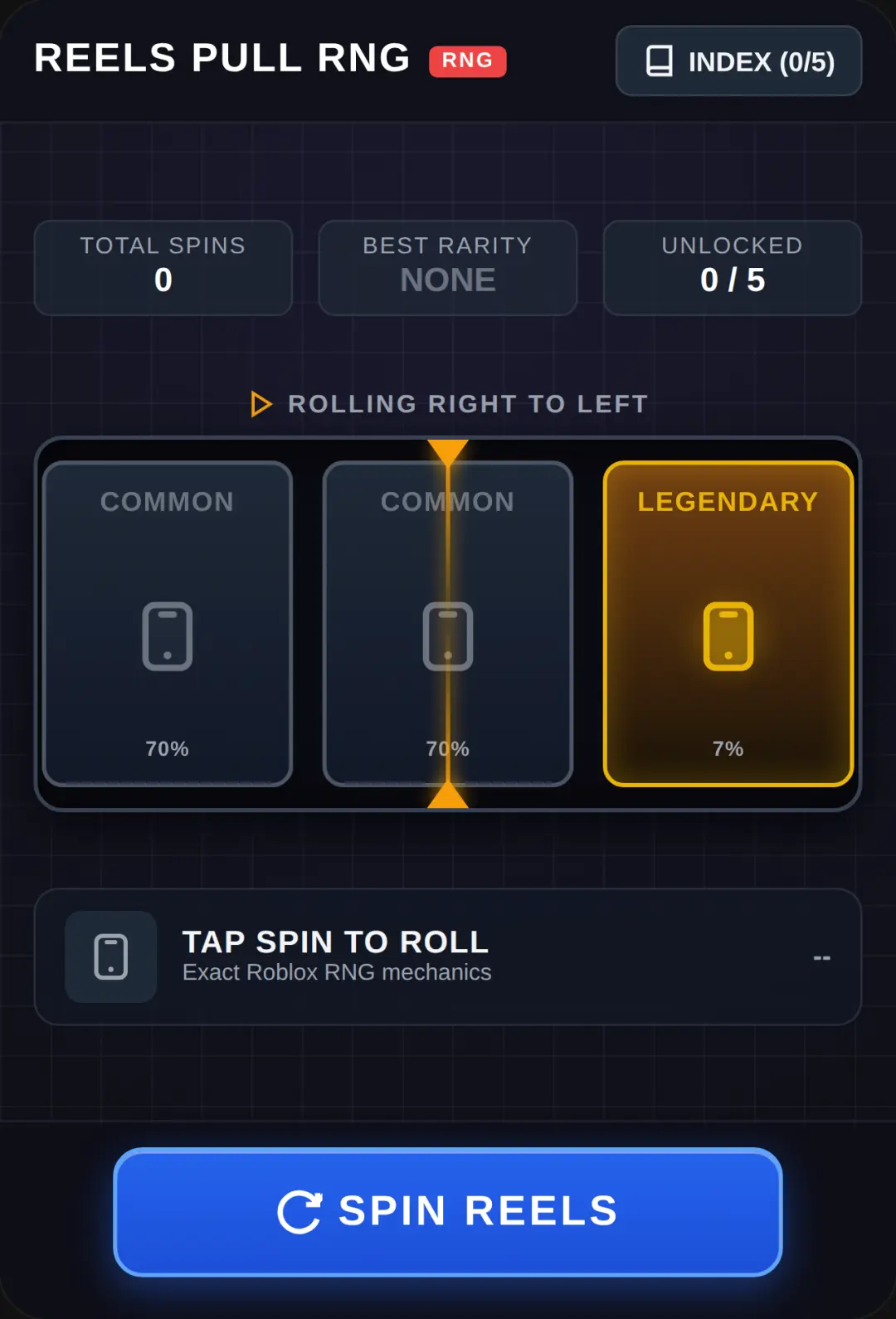 Reels Pull RNG cover