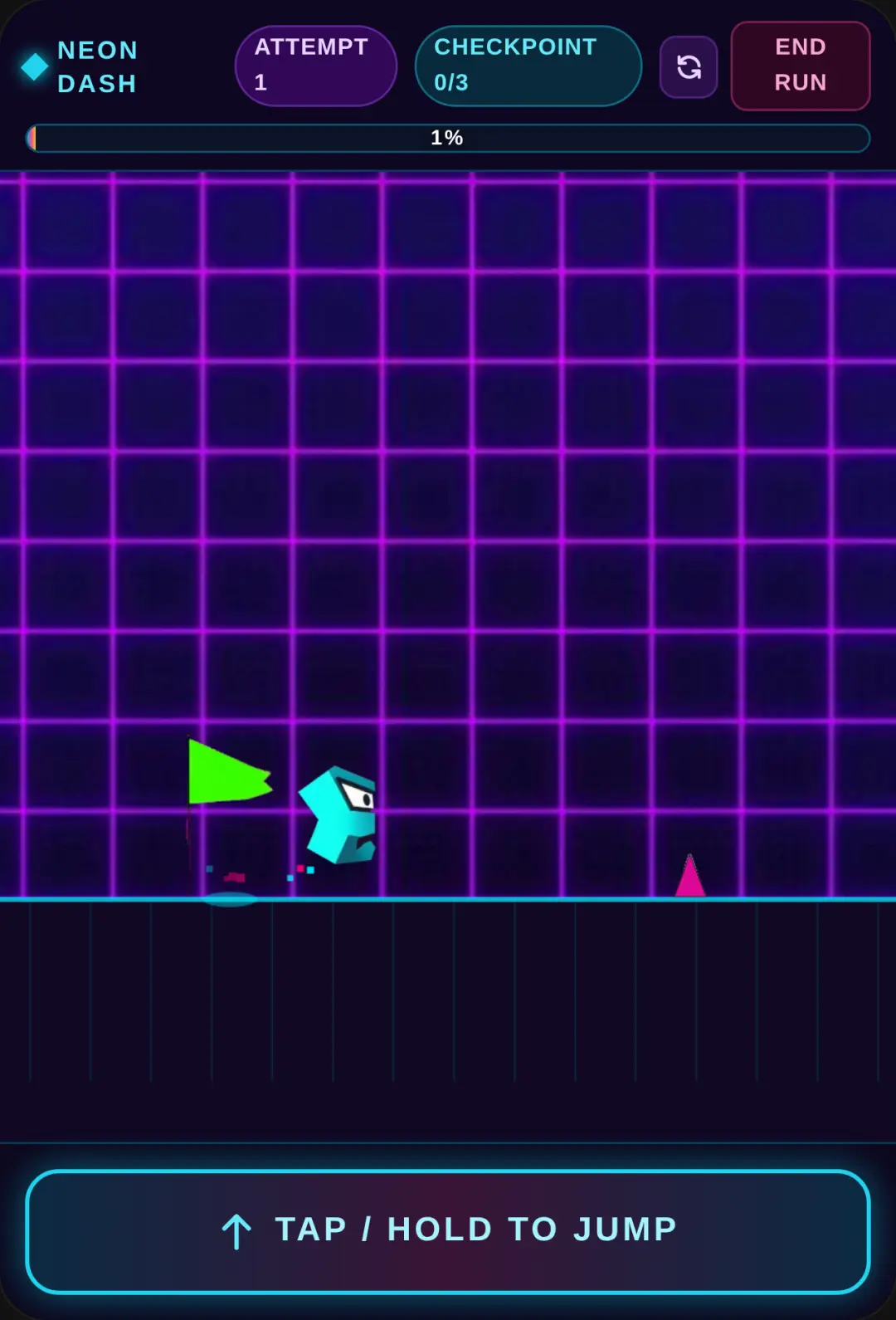 Neon Dash - Geometry Rhythm Platformer cover
