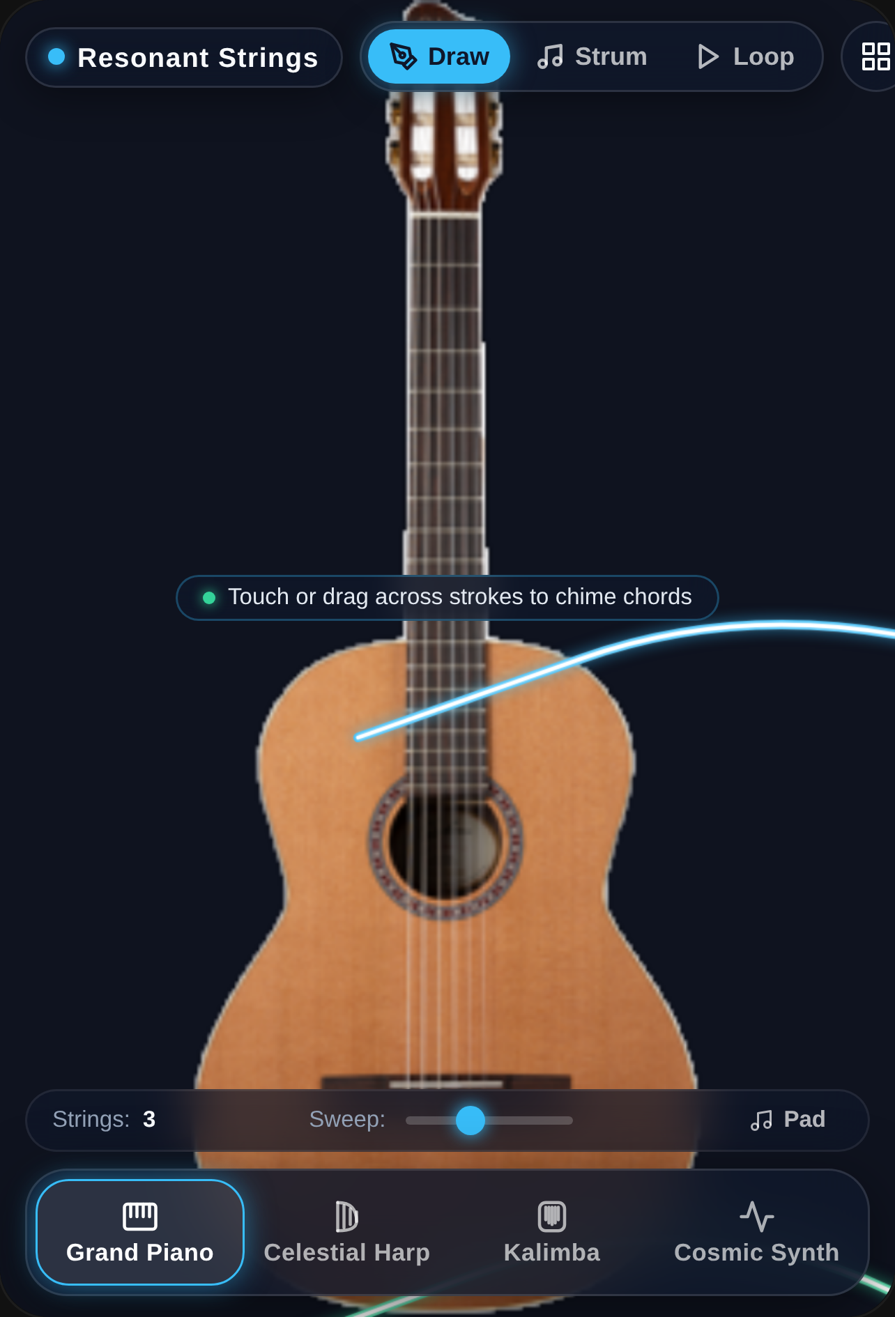 Resonant Strings - Musical Drawing cover