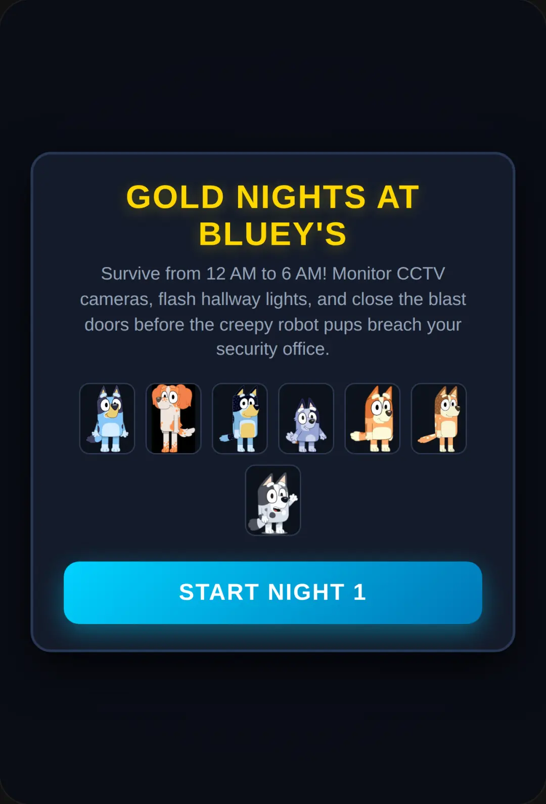 Gold Nights at Bluey's cover