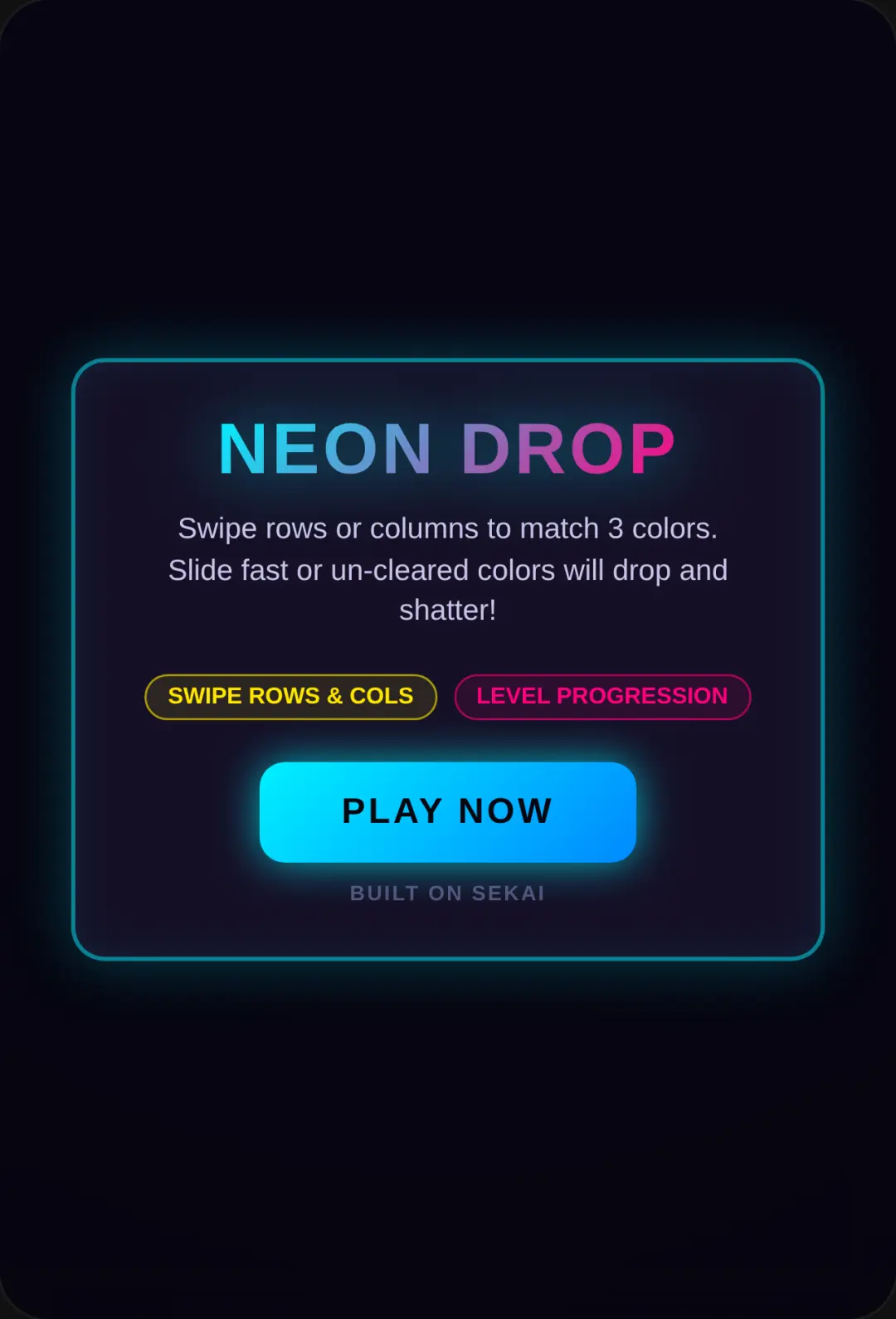 Neon Drop Slide cover